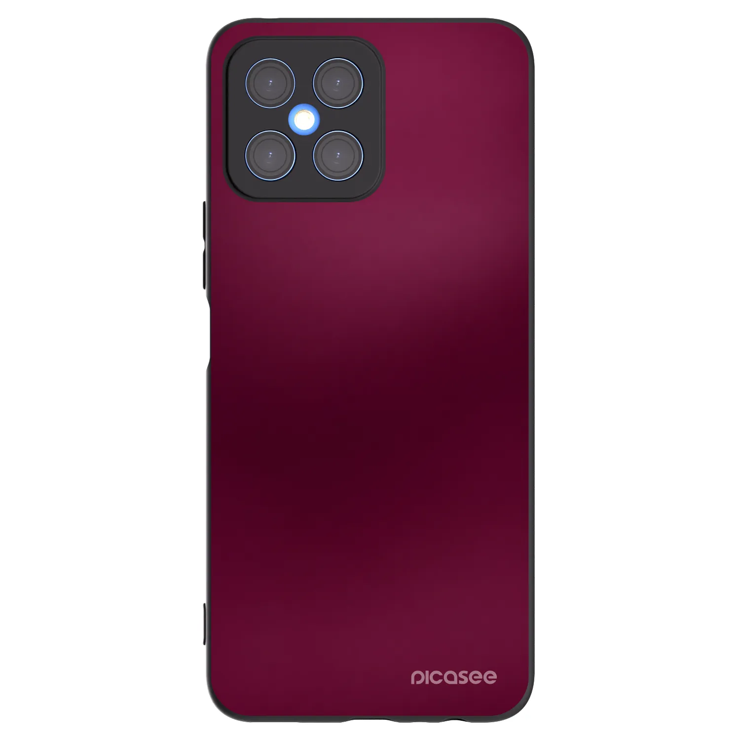 Picasee husă neagră din silicon pentru Honor X8 4G - Velvet Bordeaux