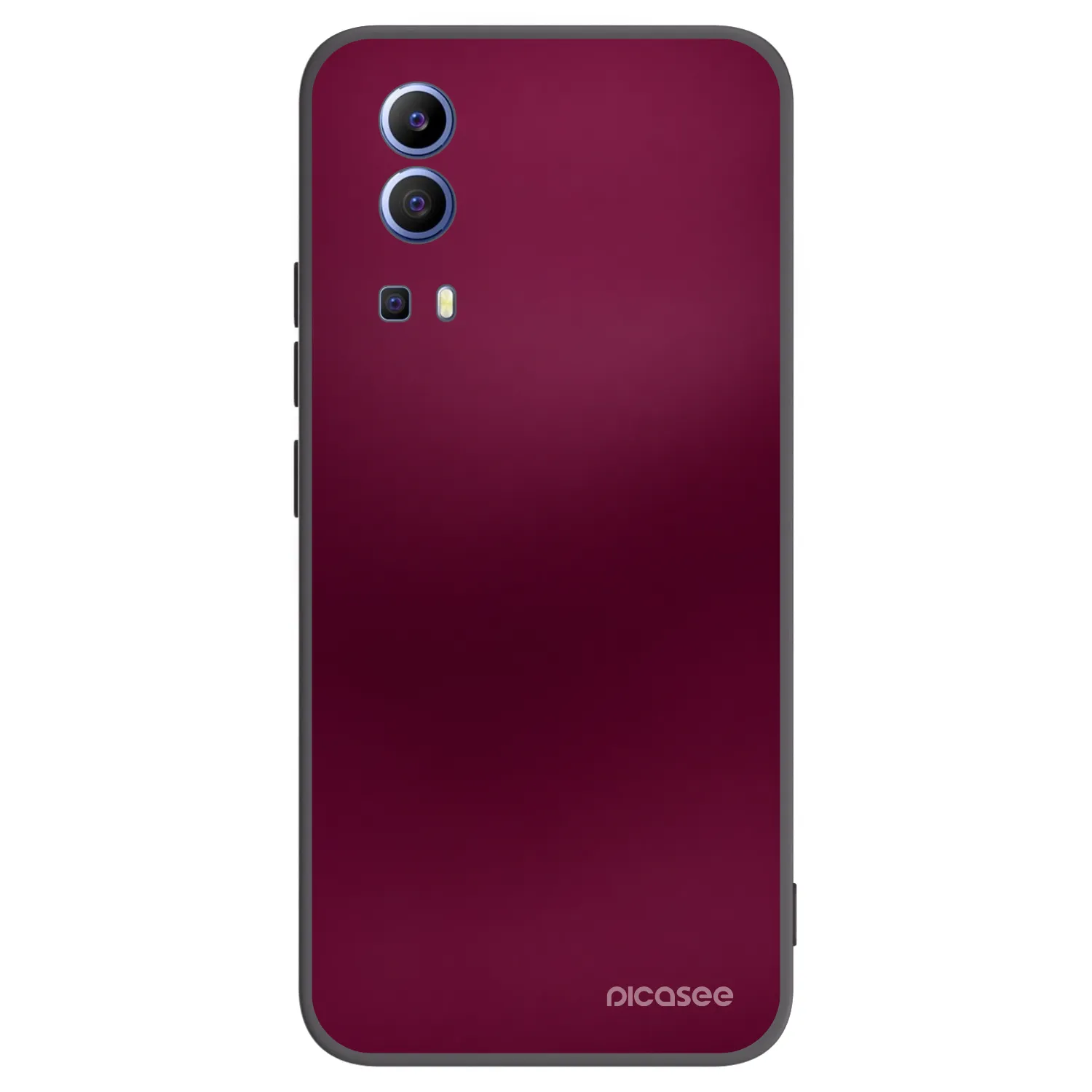 Picasee husă neagră din silicon pentru Vivo Y52 5G - Velvet Bordeaux