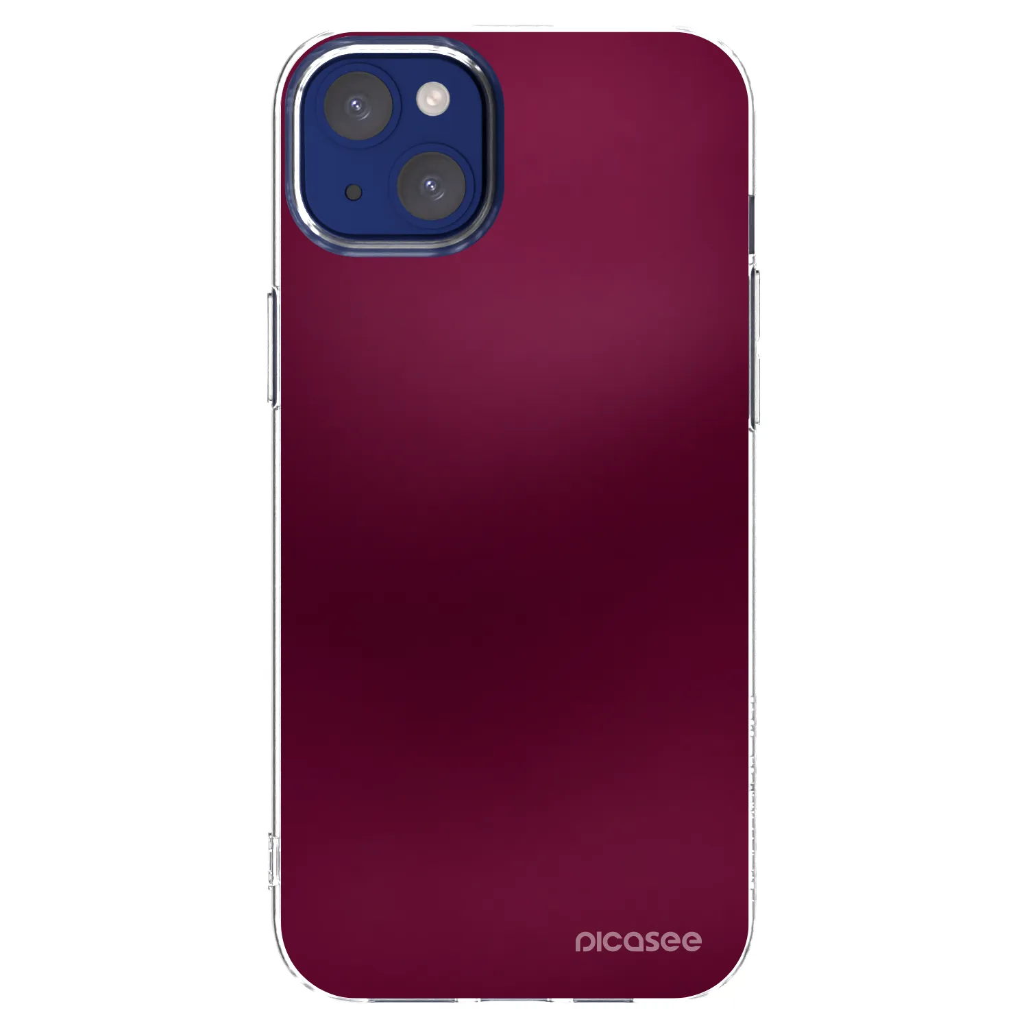 Picasee husă transparentă din silicon pentru Apple iPhone 14 Plus - Velvet Bordeaux