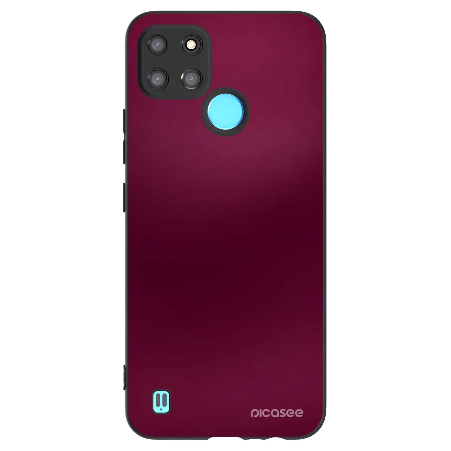 Picasee husă neagră din silicon pentru Realme C21Y - Velvet Bordeaux