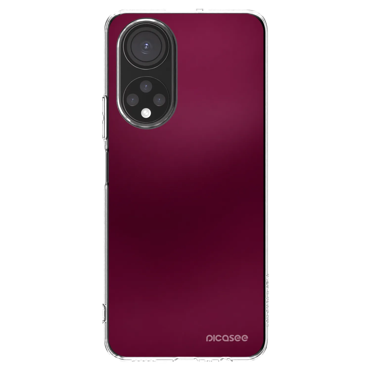 Picasee husă transparentă din silicon pentru Honor X7 - Velvet Bordeaux