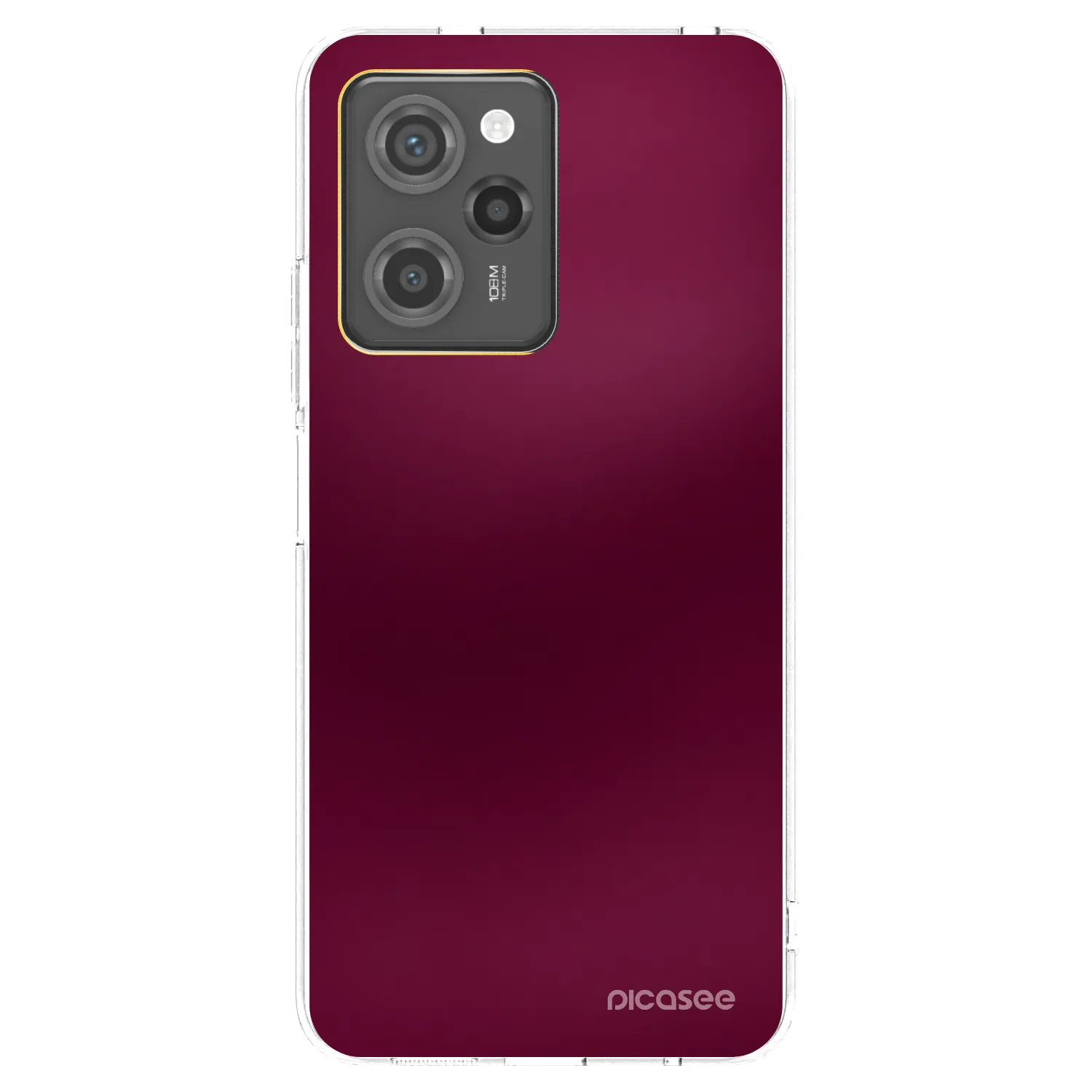 Picasee husă transparentă din silicon pentru Xiaomi Poco X5 Pro - Velvet Bordeaux