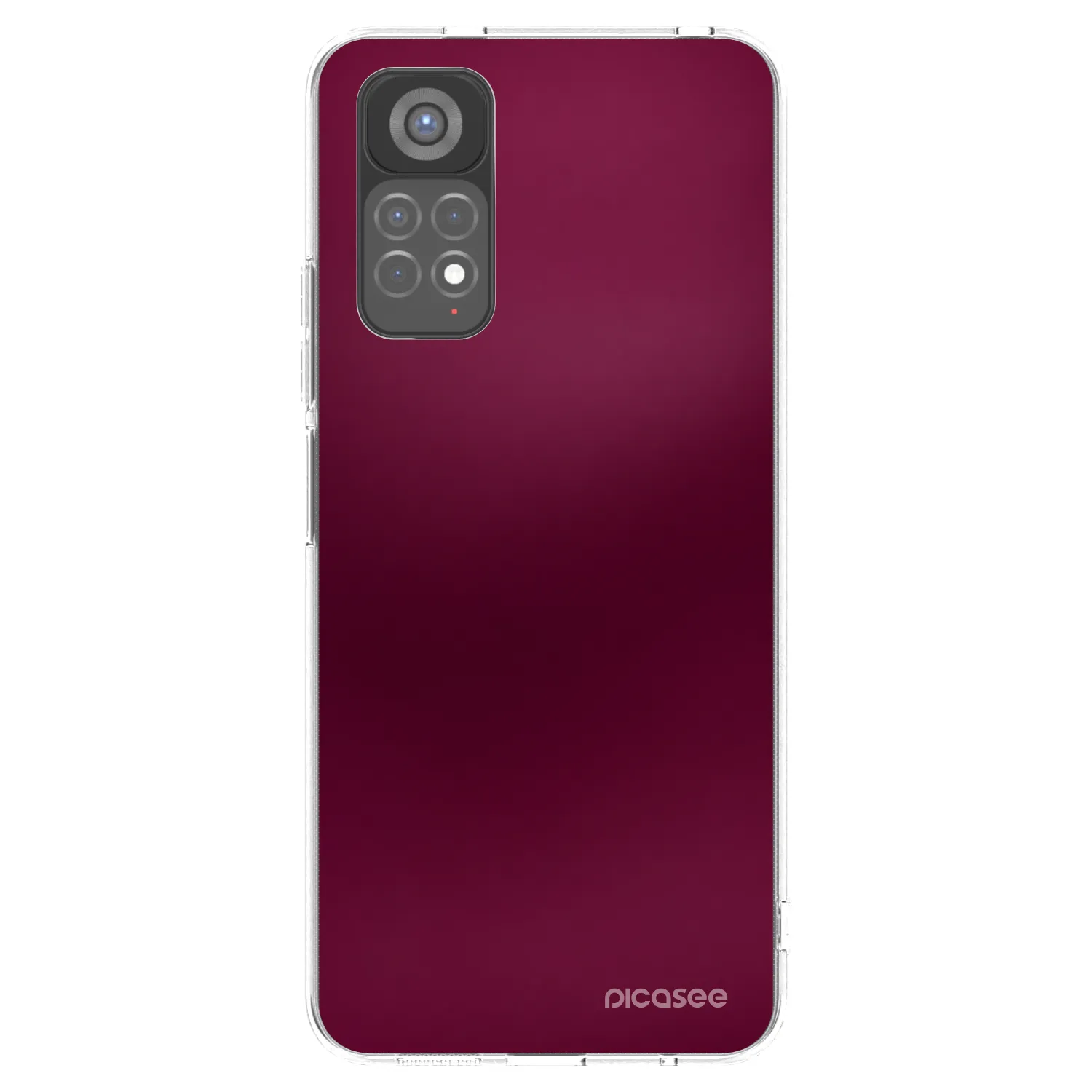 Picasee husă transparentă din silicon pentru Xiaomi Redmi Note 11S 5G - Velvet Bordeaux