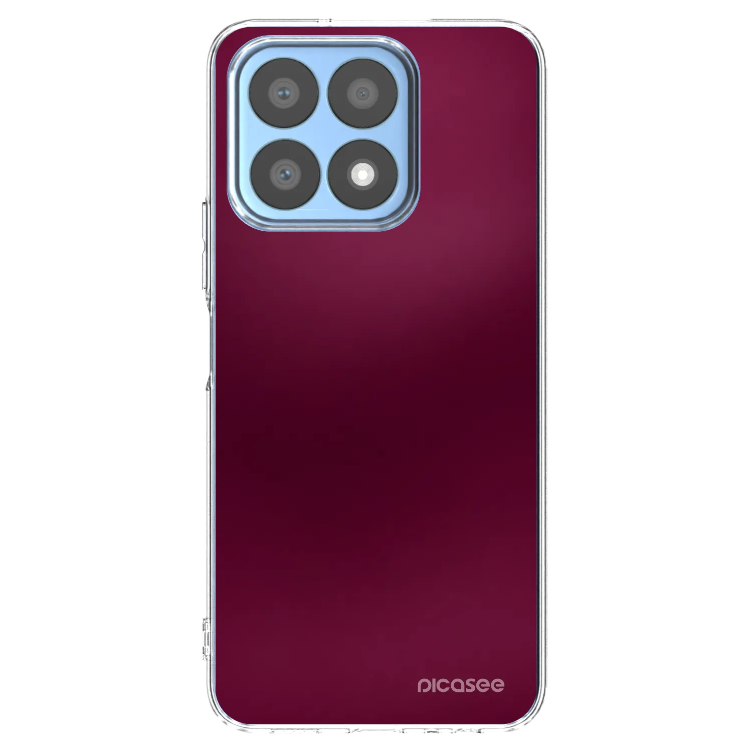 Picasee husă transparentă din silicon pentru Honor X8a - Velvet Bordeaux