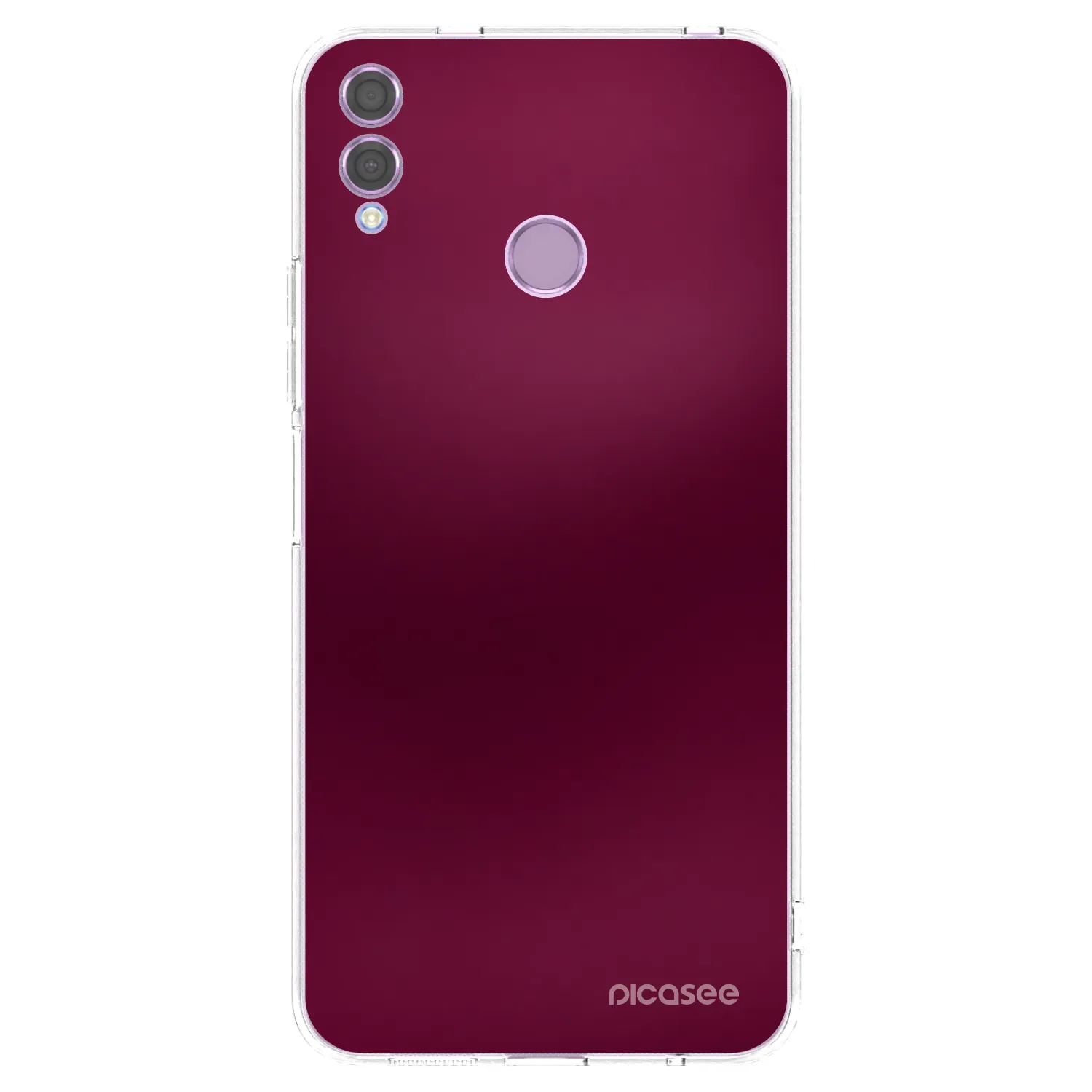 Picasee husă transparentă din silicon pentru Honor 8X - Velvet Bordeaux