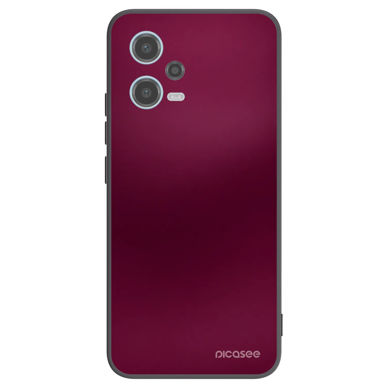 Picasee husă neagră din silicon pentru Xiaomi Redmi Note 12 5G - Velvet Bordeaux