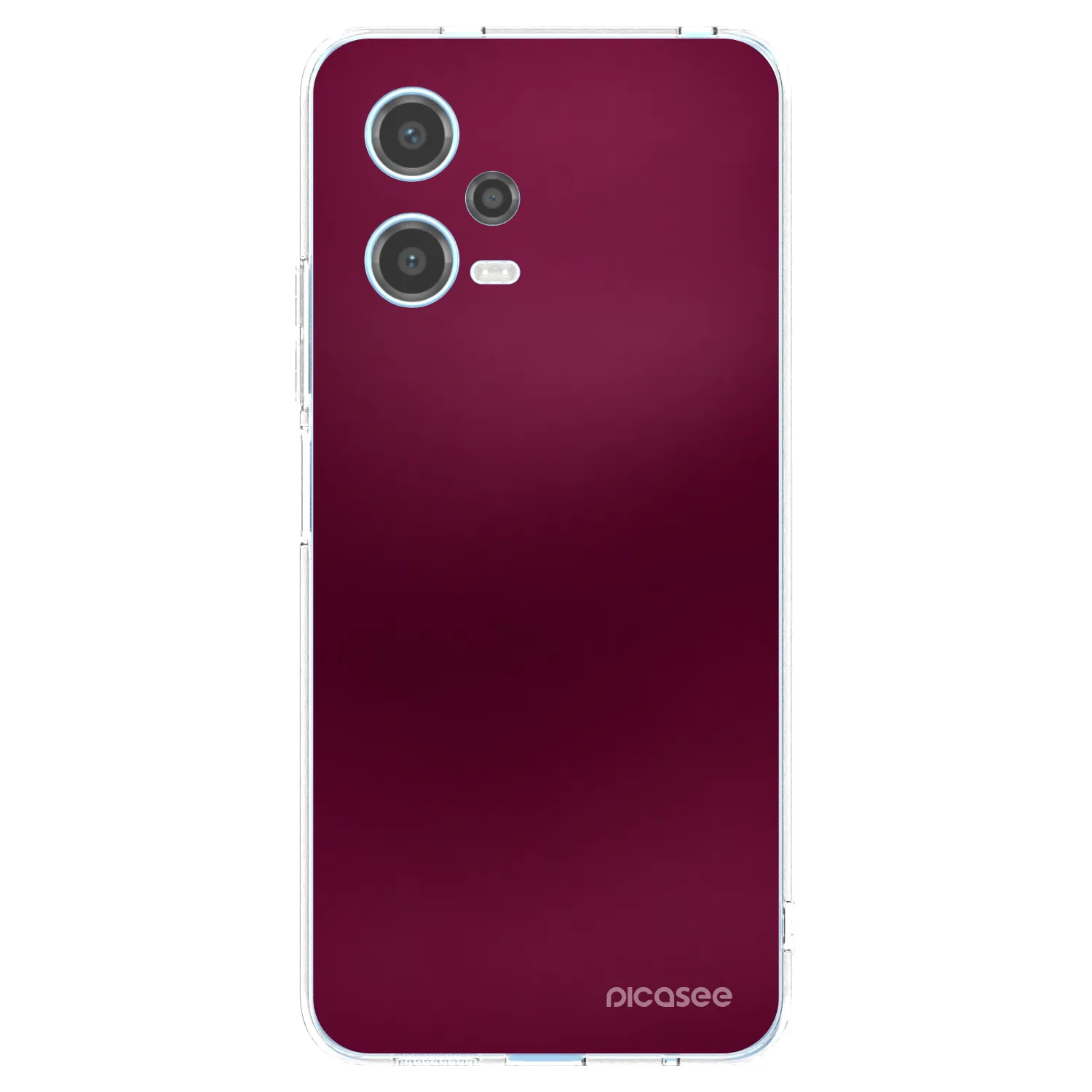 Picasee husă transparentă din silicon pentru Xiaomi Redmi Note 12 5G - Velvet Bordeaux