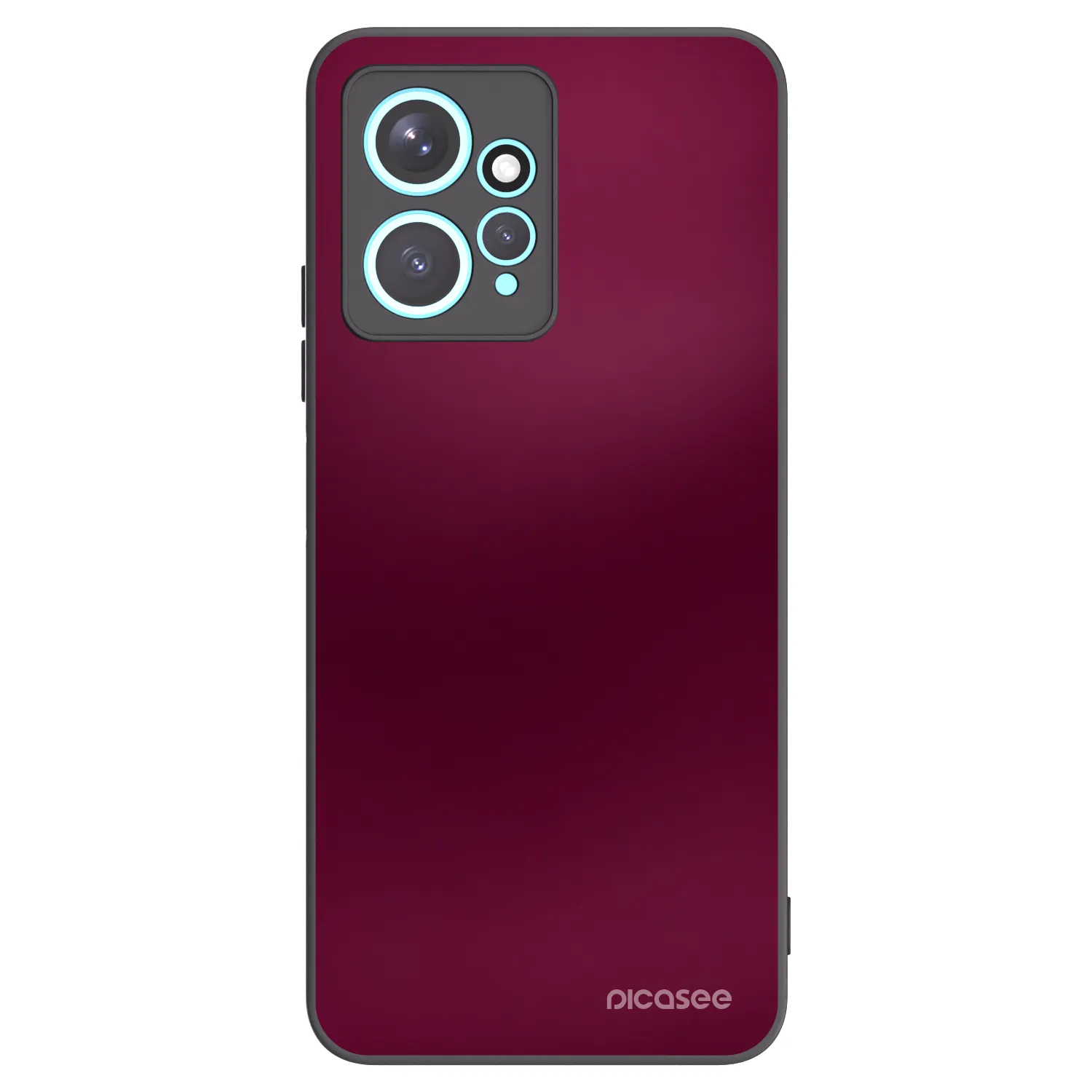 Picasee husă neagră din silicon pentru Xiaomi Redmi Note 12 4G - Velvet Bordeaux
