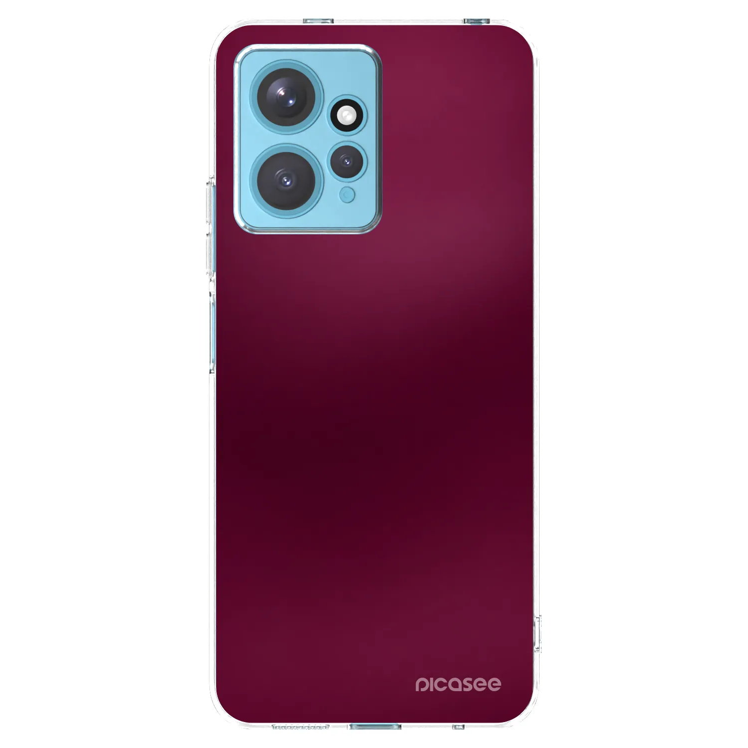 Picasee husă transparentă din silicon pentru Xiaomi Redmi Note 12 4G - Velvet Bordeaux
