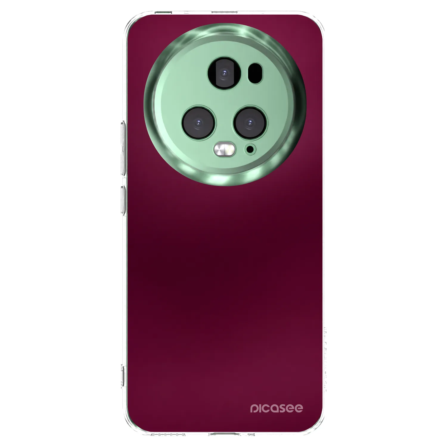 Picasee husă transparentă din silicon pentru Honor Magic5 Pro - Velvet Bordeaux