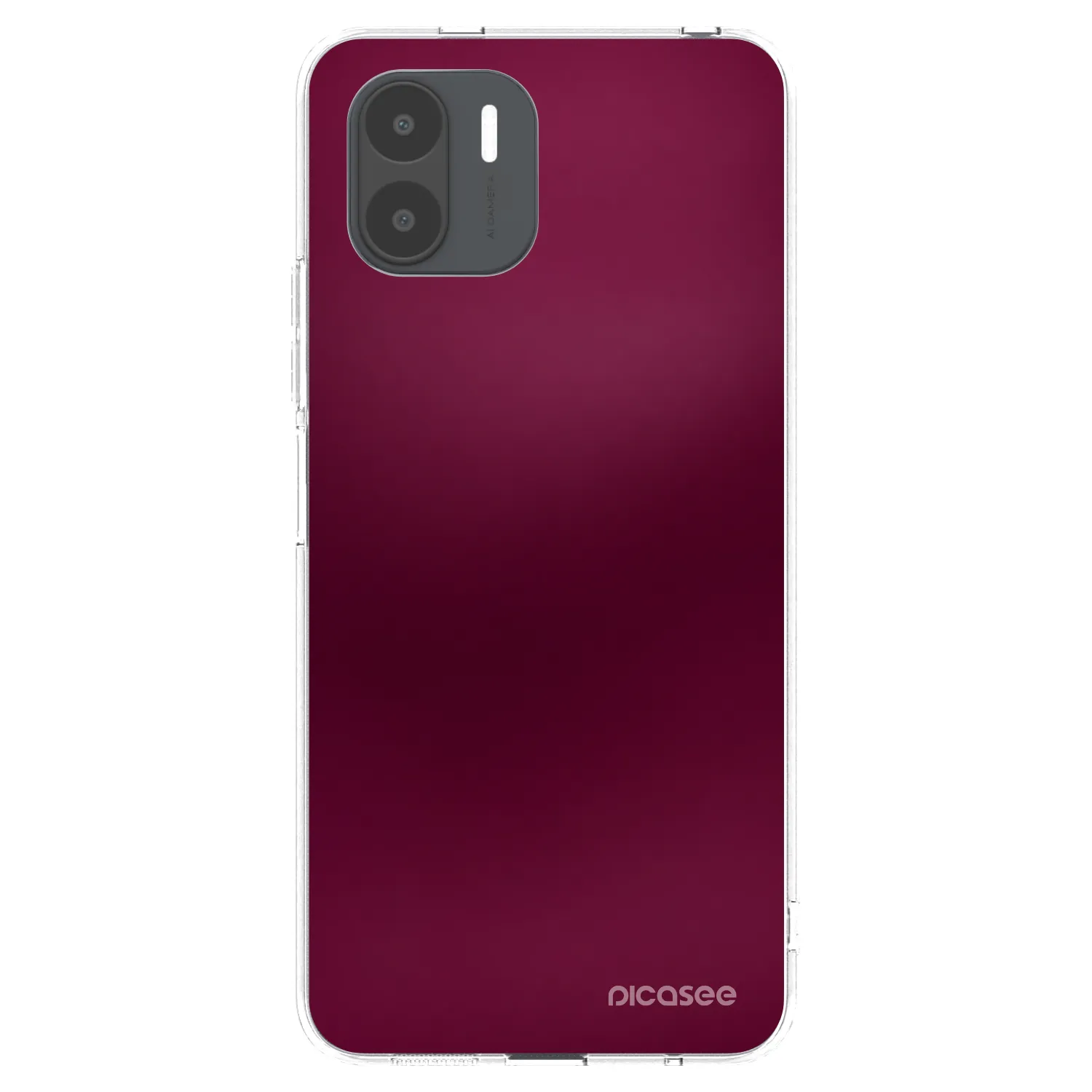 Picasee husă transparentă din silicon pentru Xiaomi Redmi A2 - Velvet Bordeaux