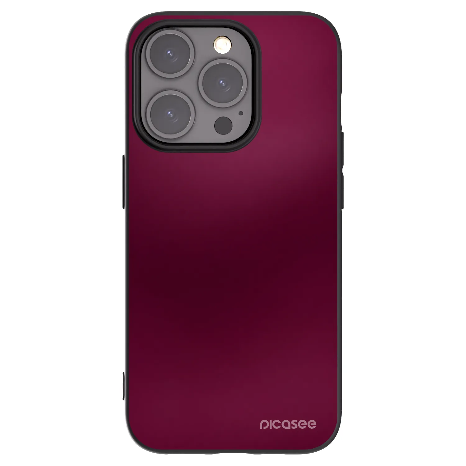 Picasee husă neagră din silicon pentru Apple iPhone 15 Pro - Velvet Bordeaux