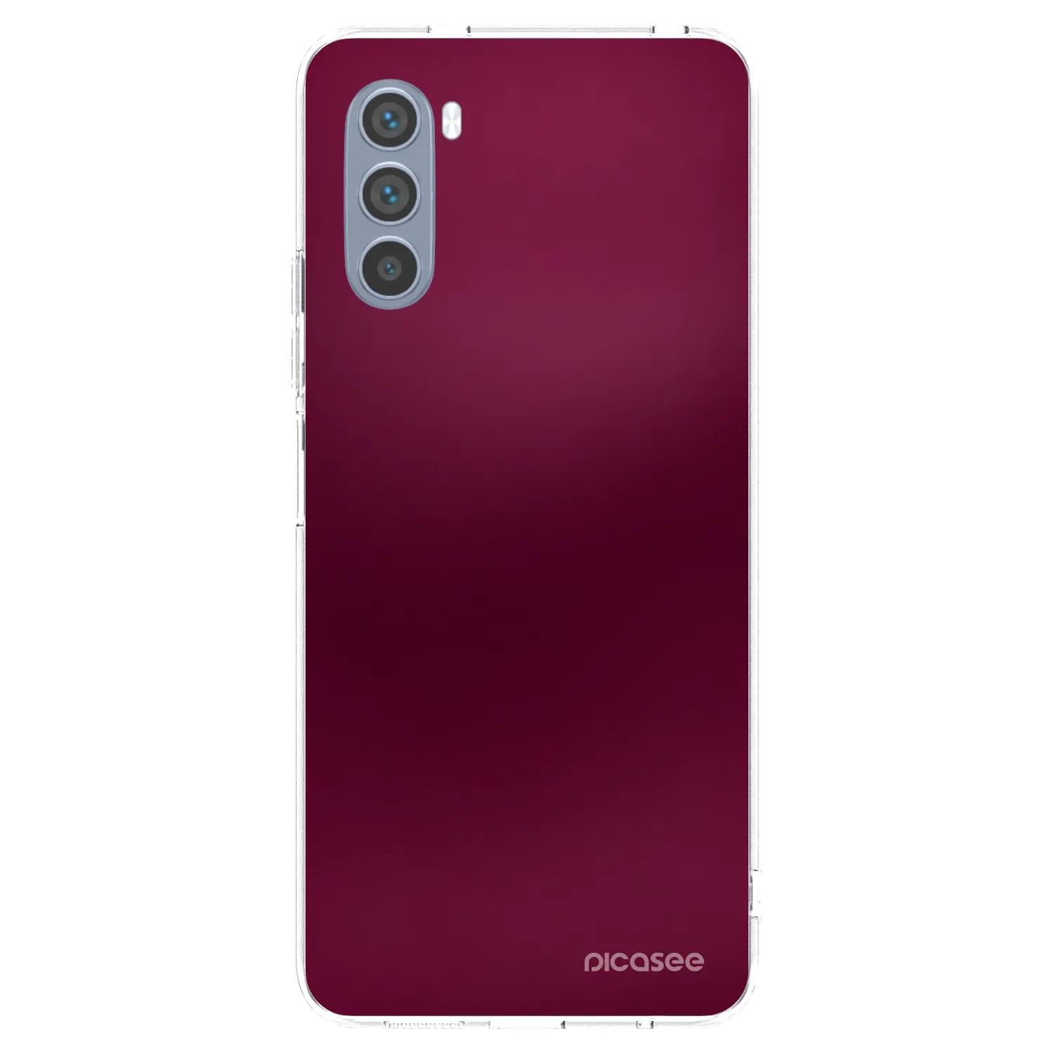 Picasee husă transparentă din silicon pentru Motorola Moto G62 - Velvet Bordeaux