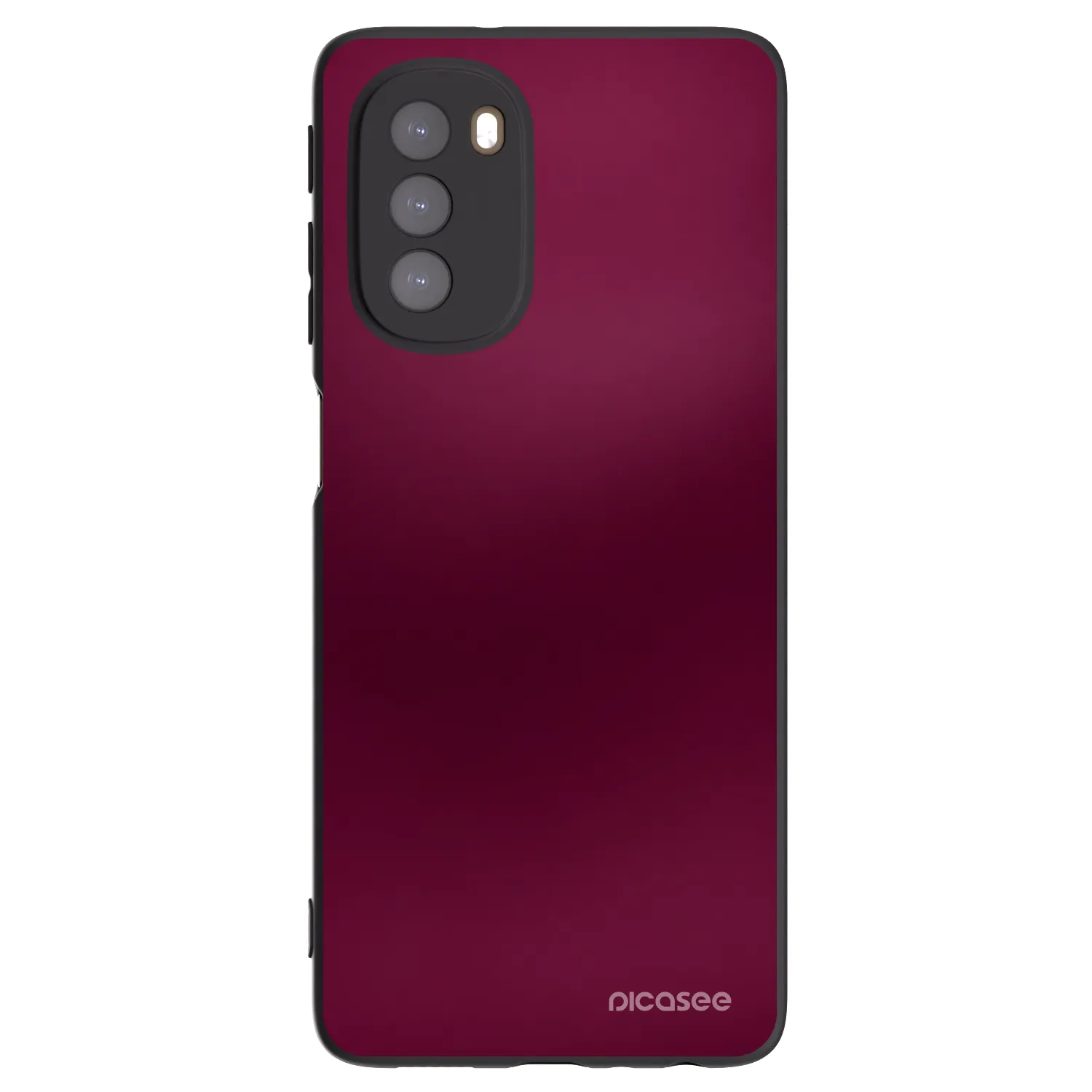 Picasee husă neagră din silicon pentru Motorola Moto G51 - Velvet Bordeaux