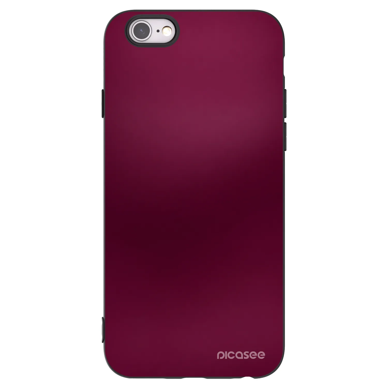 Picasee husă neagră din silicon pentru Apple iPhone 6/6S - Velvet Bordeaux