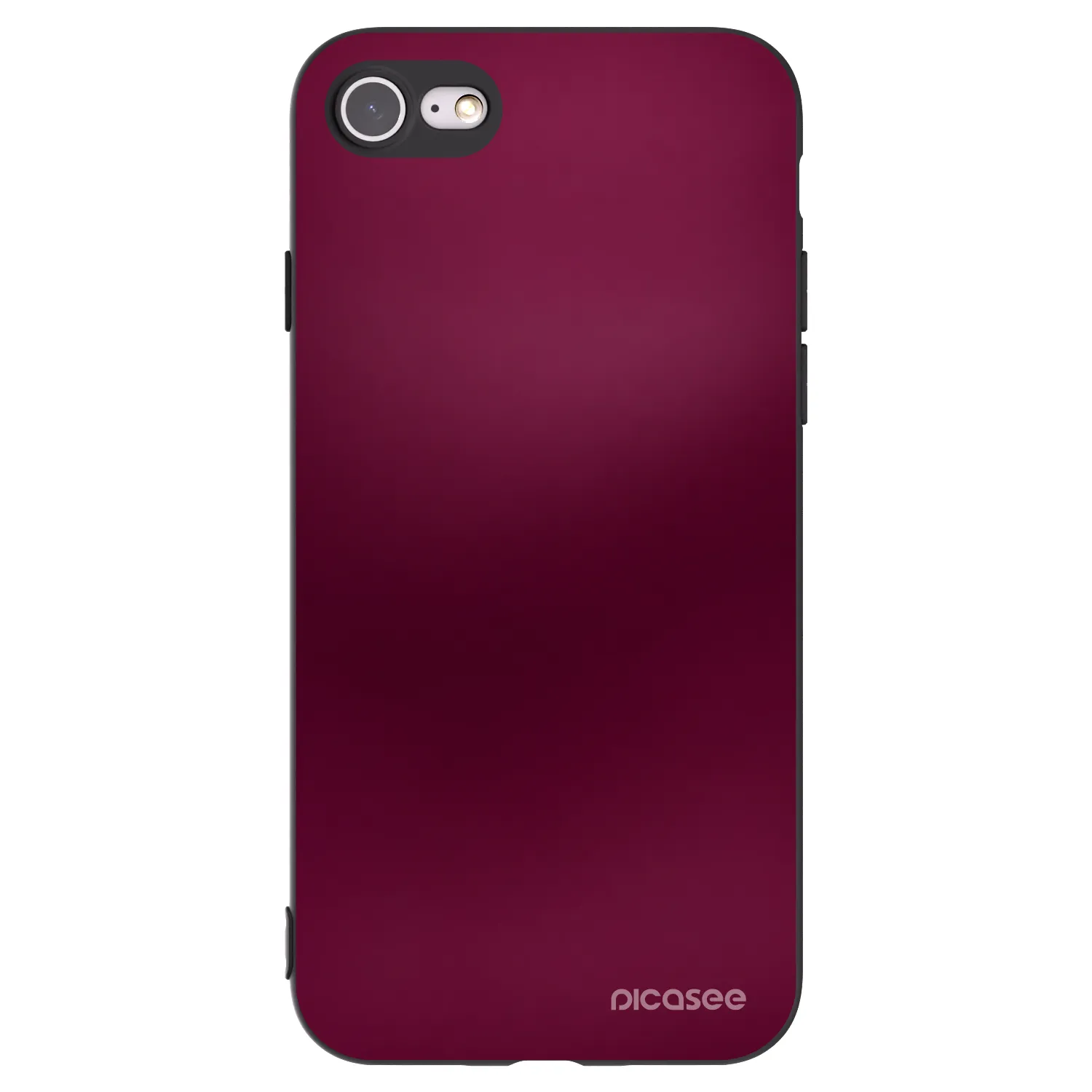 Picasee husă neagră din silicon pentru Apple iPhone 7 - Velvet Bordeaux