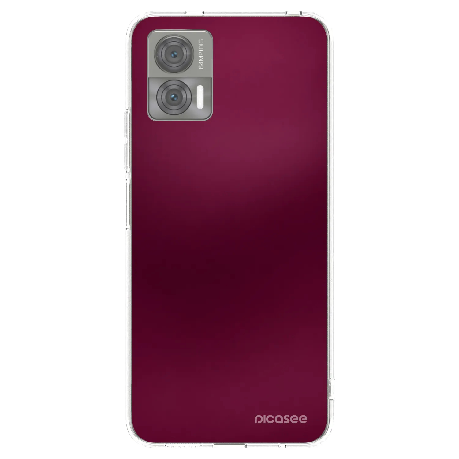 Picasee husă transparentă din silicon pentru Motorola Edge 30 Neo - Velvet Bordeaux