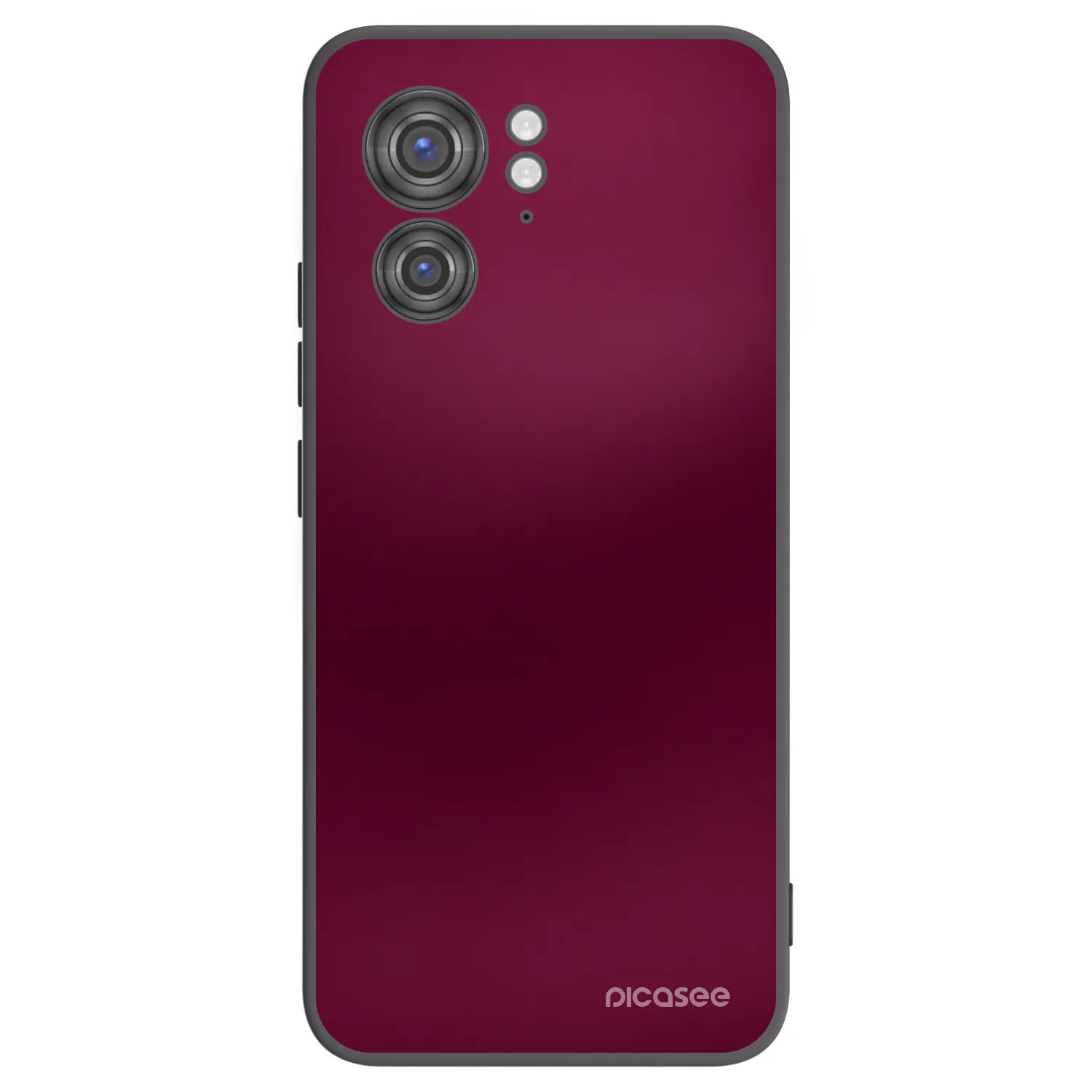 Picasee husă neagră din silicon pentru Motorola Edge 40 - Velvet Bordeaux