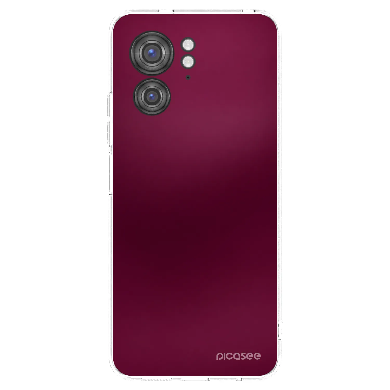 Picasee husă transparentă din silicon pentru Motorola Edge 40 - Velvet Bordeaux