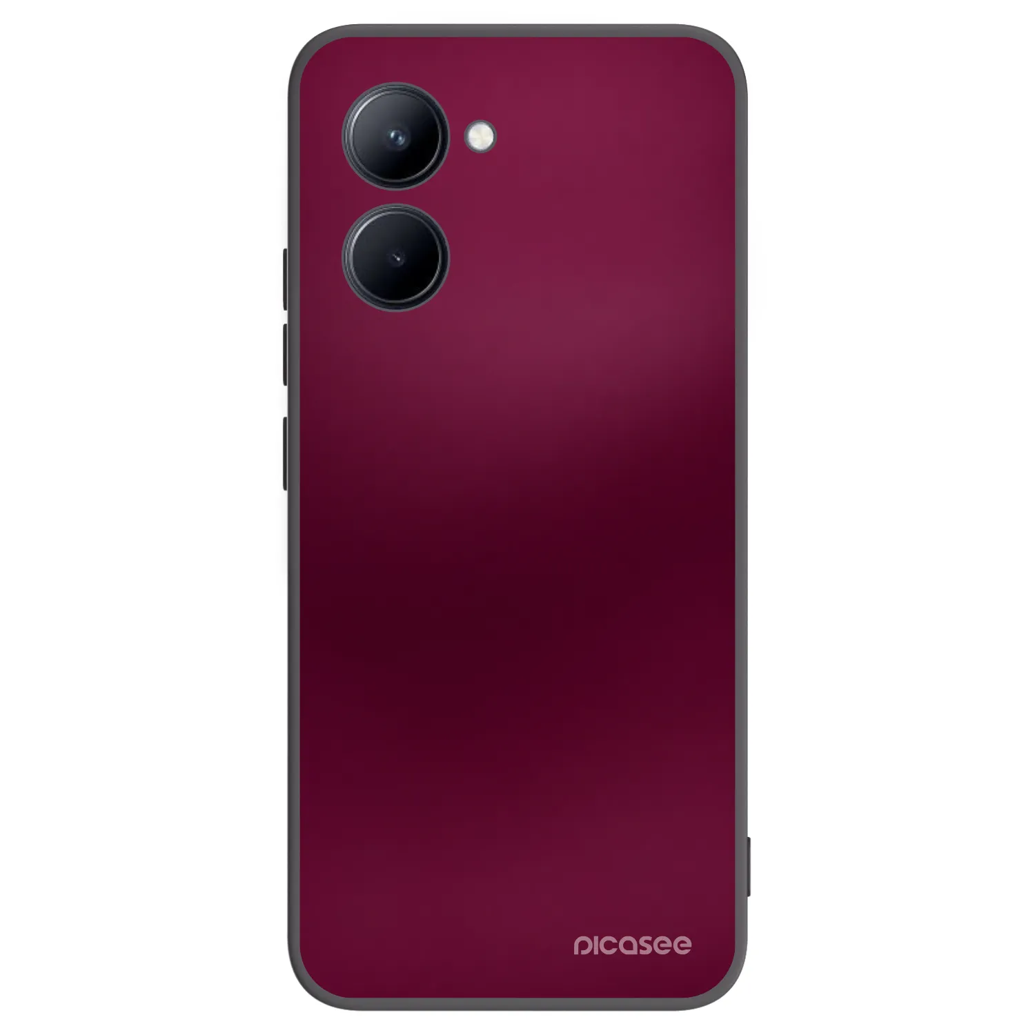 Picasee husă neagră din silicon pentru Realme C33 (2023) - Velvet Bordeaux