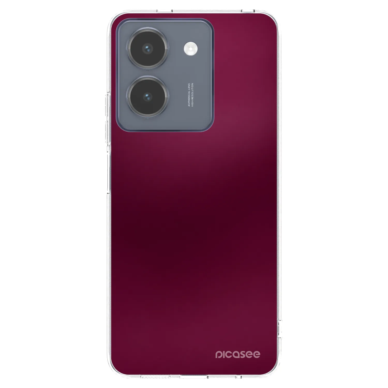 Picasee husă transparentă din silicon pentru Vivo Y36 4G - Velvet Bordeaux