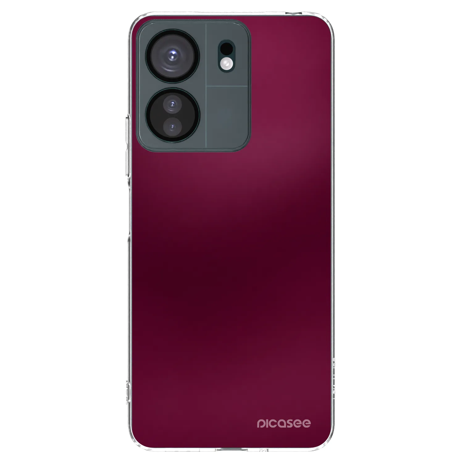 Picasee husă transparentă din silicon pentru Xiaomi Redmi 13C 4G - Velvet Bordeaux