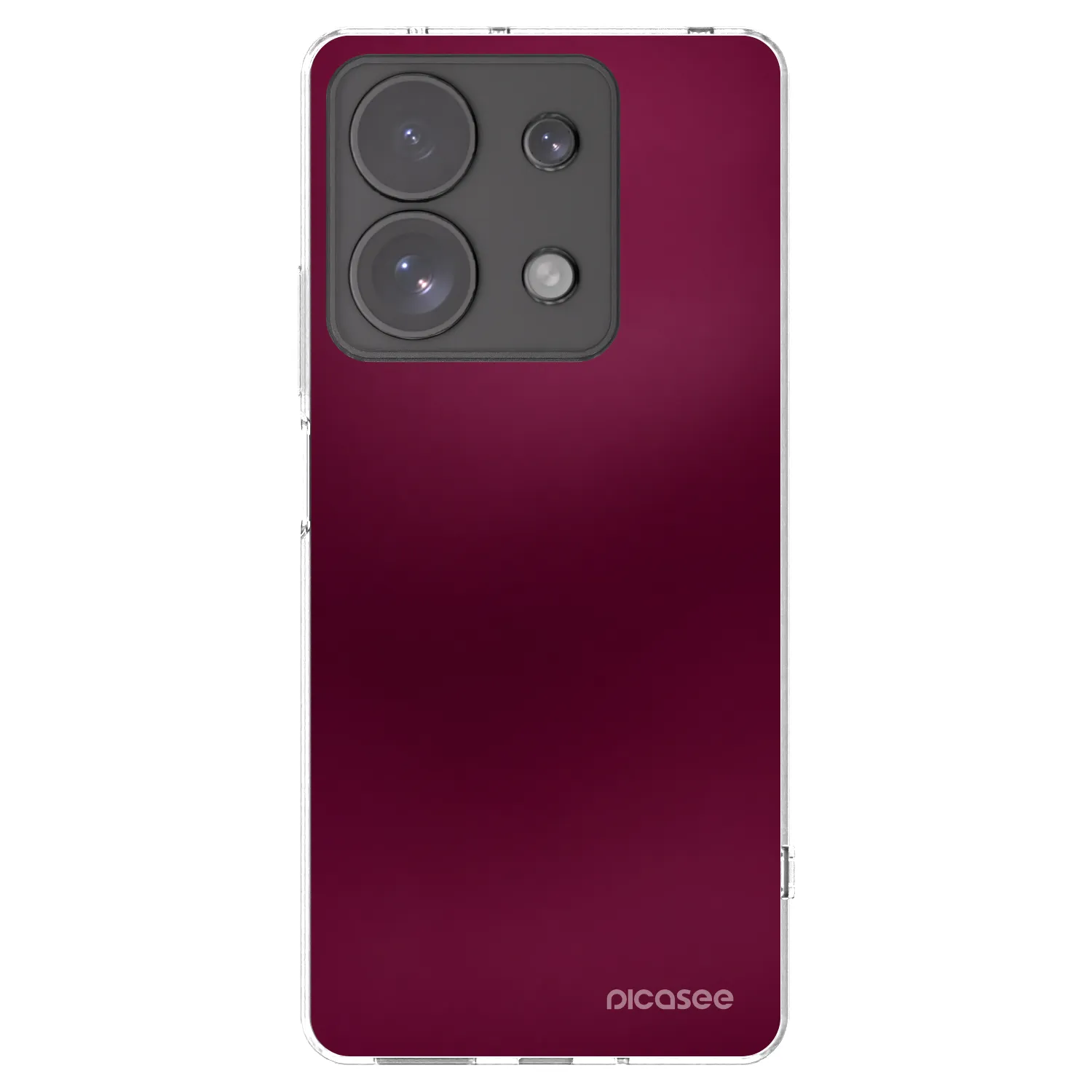 Picasee husă transparentă din silicon pentru Xiaomi Redmi Note 13 Pro 4G - Velvet Bordeaux