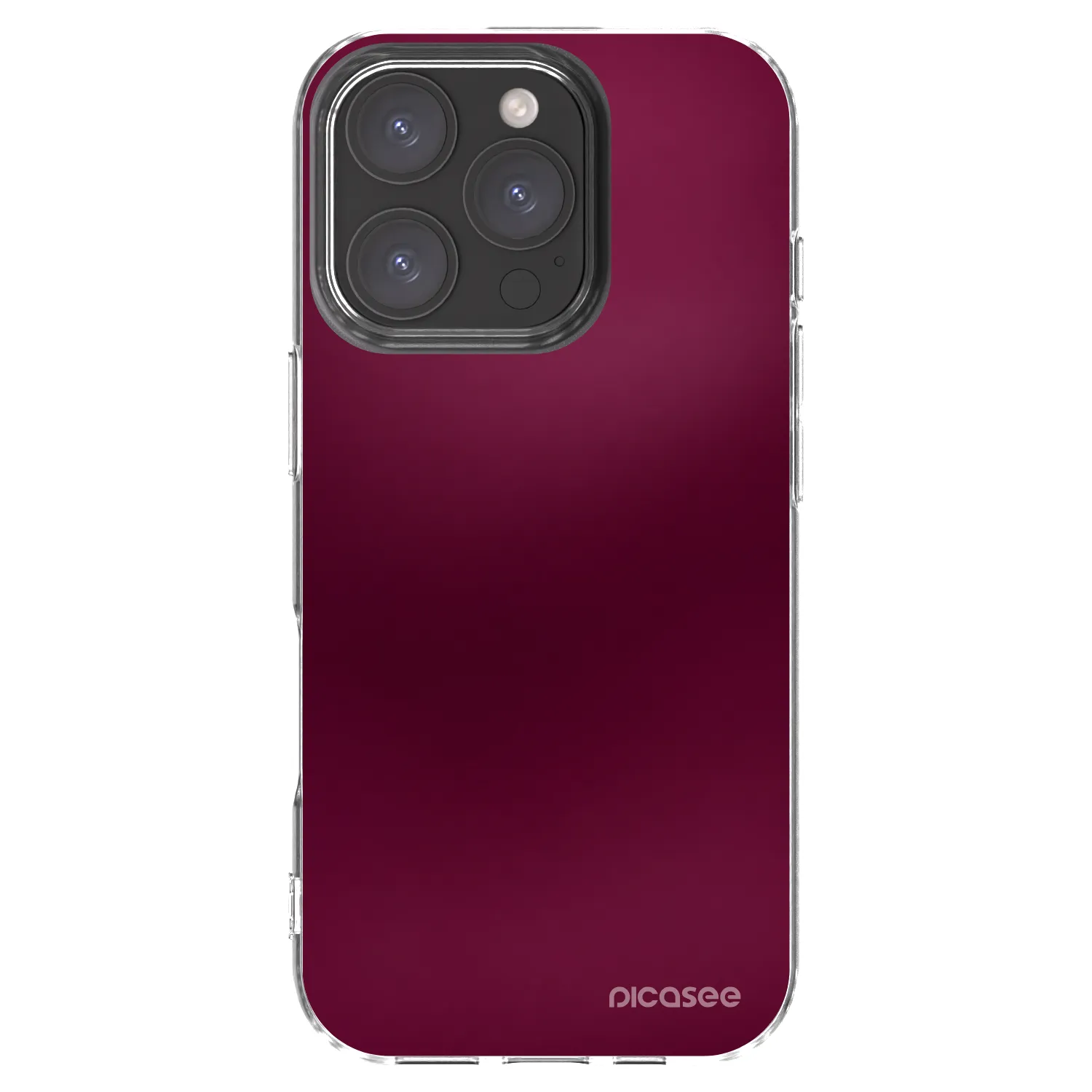 Picasee husă transparentă din silicon pentru Apple iPhone 16 Pro - Velvet Bordeaux