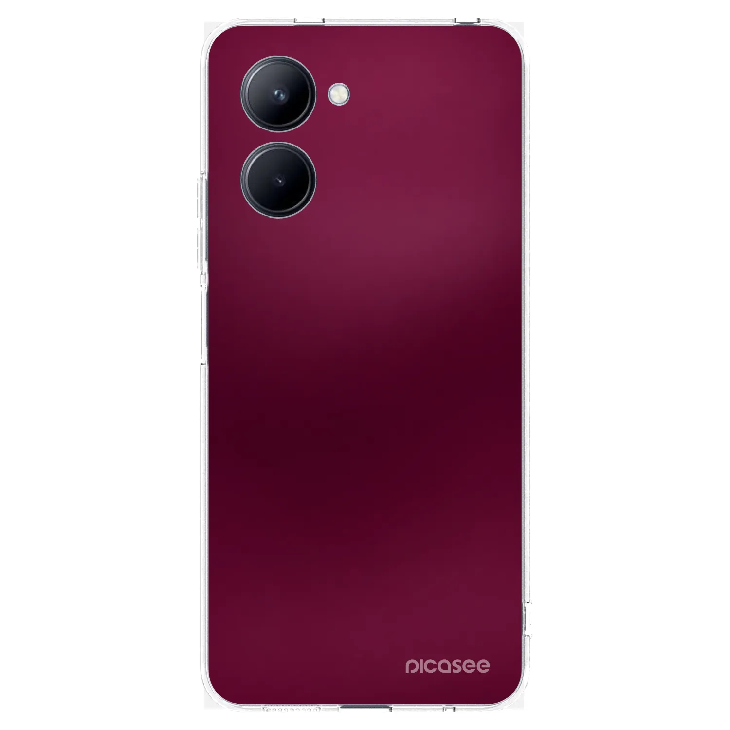 Picasee husă transparentă din silicon pentru Realme C33 (2023) - Velvet Bordeaux