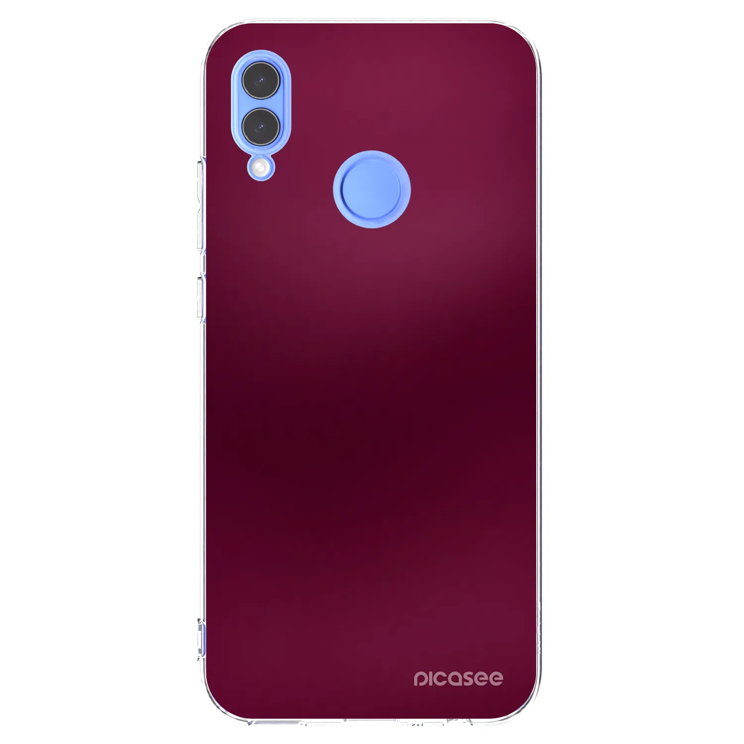 Picasee husă transparentă din silicon pentru Huawei P Smart 2019 - Velvet Bordeaux