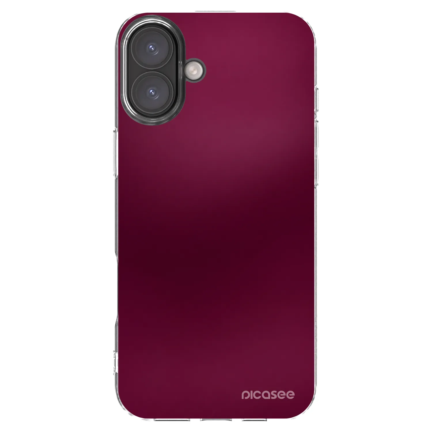 Picasee husă transparentă din silicon pentru Apple iPhone 16 Plus - Velvet Bordeaux