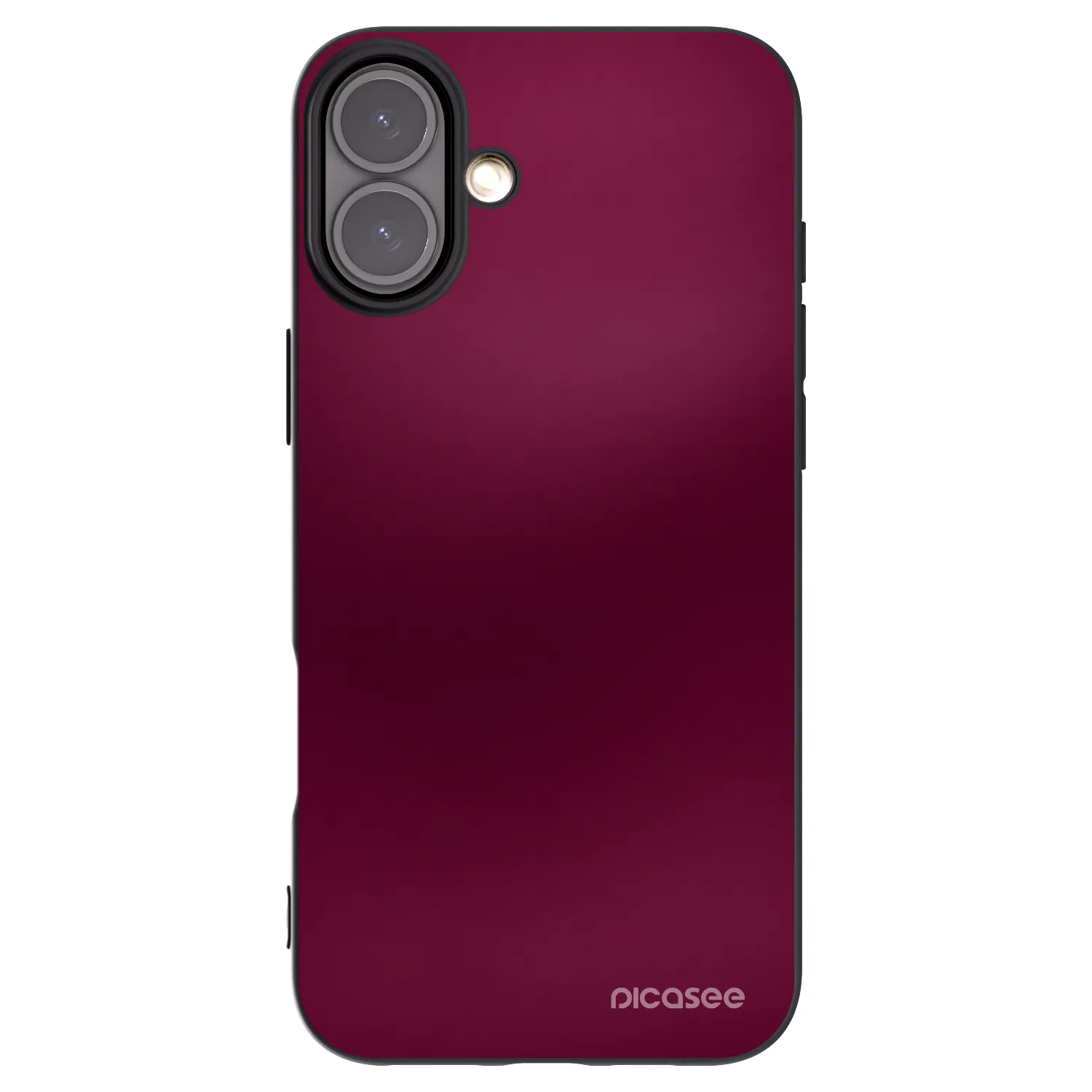 Picasee husă neagră din silicon pentru Apple iPhone 16 Plus - Velvet Bordeaux