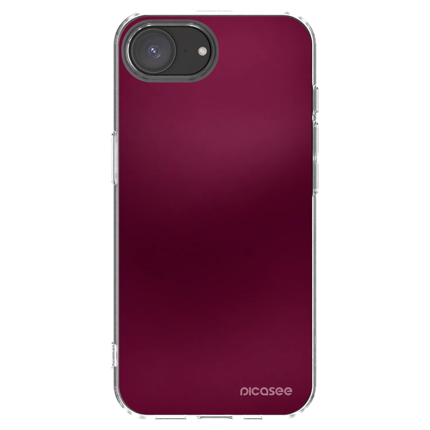 Picasee husă transparentă din silicon pentru Apple iPhone 16e - Velvet Bordeaux
