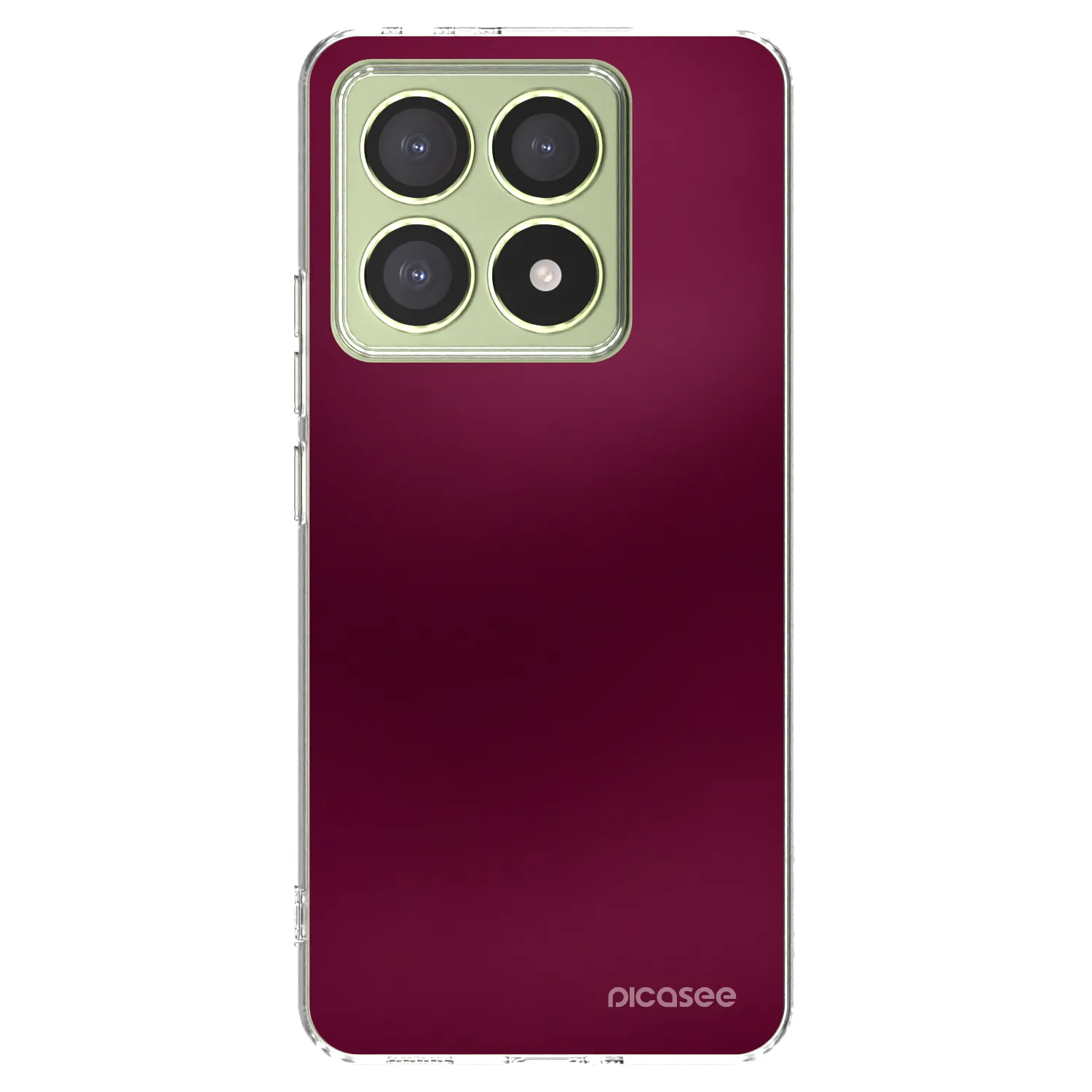 Picasee husă transparentă din silicon pentru Xiaomi 14T - Velvet Bordeaux