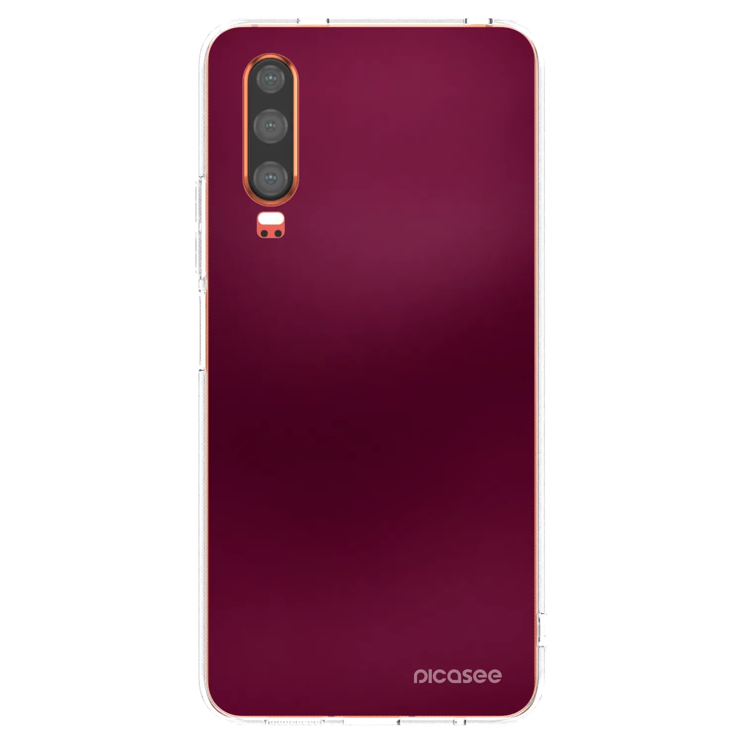 Picasee husă transparentă din silicon pentru Huawei P30 - Velvet Bordeaux