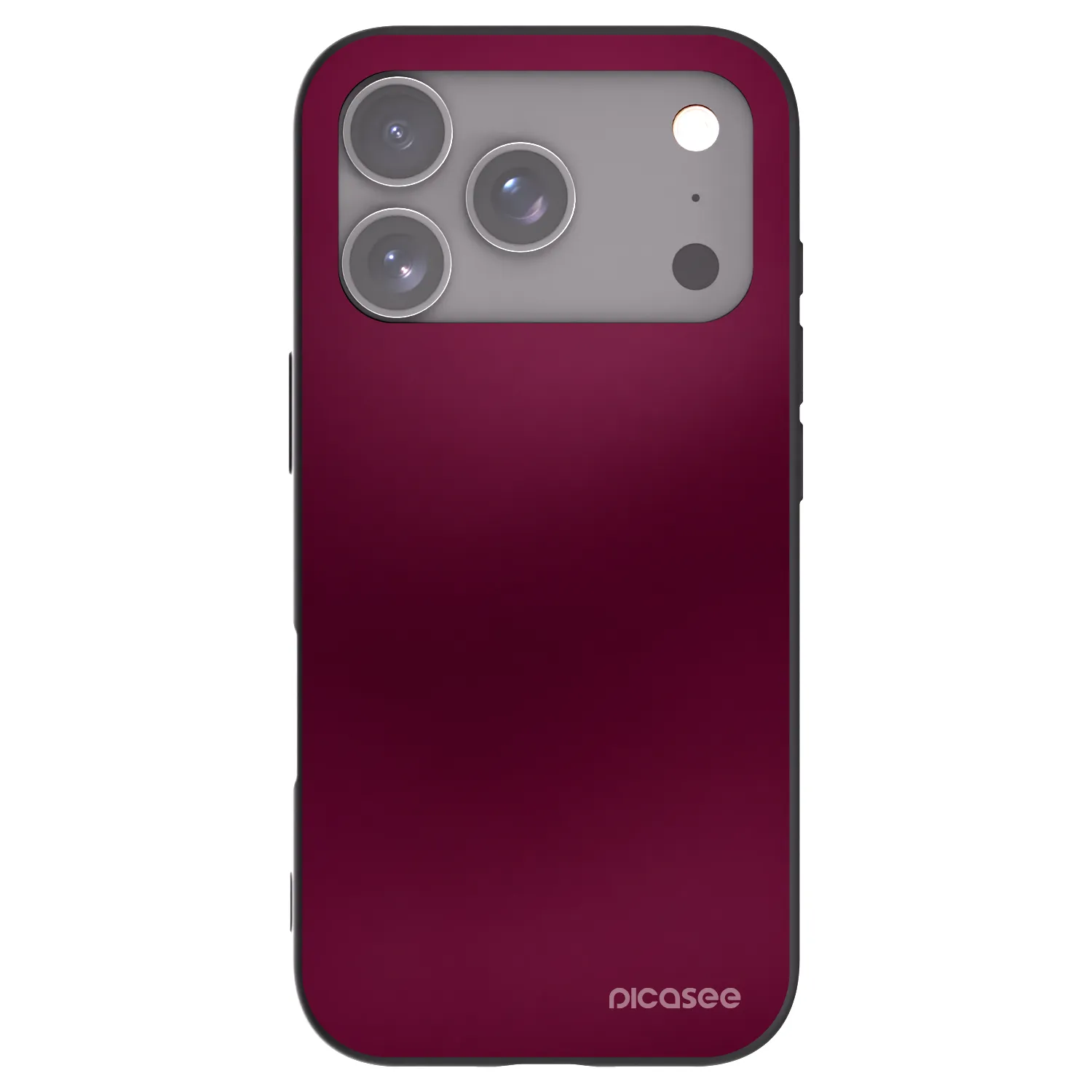 Picasee husă neagră din silicon pentru Apple iPhone 17 Pro - Velvet Bordeaux