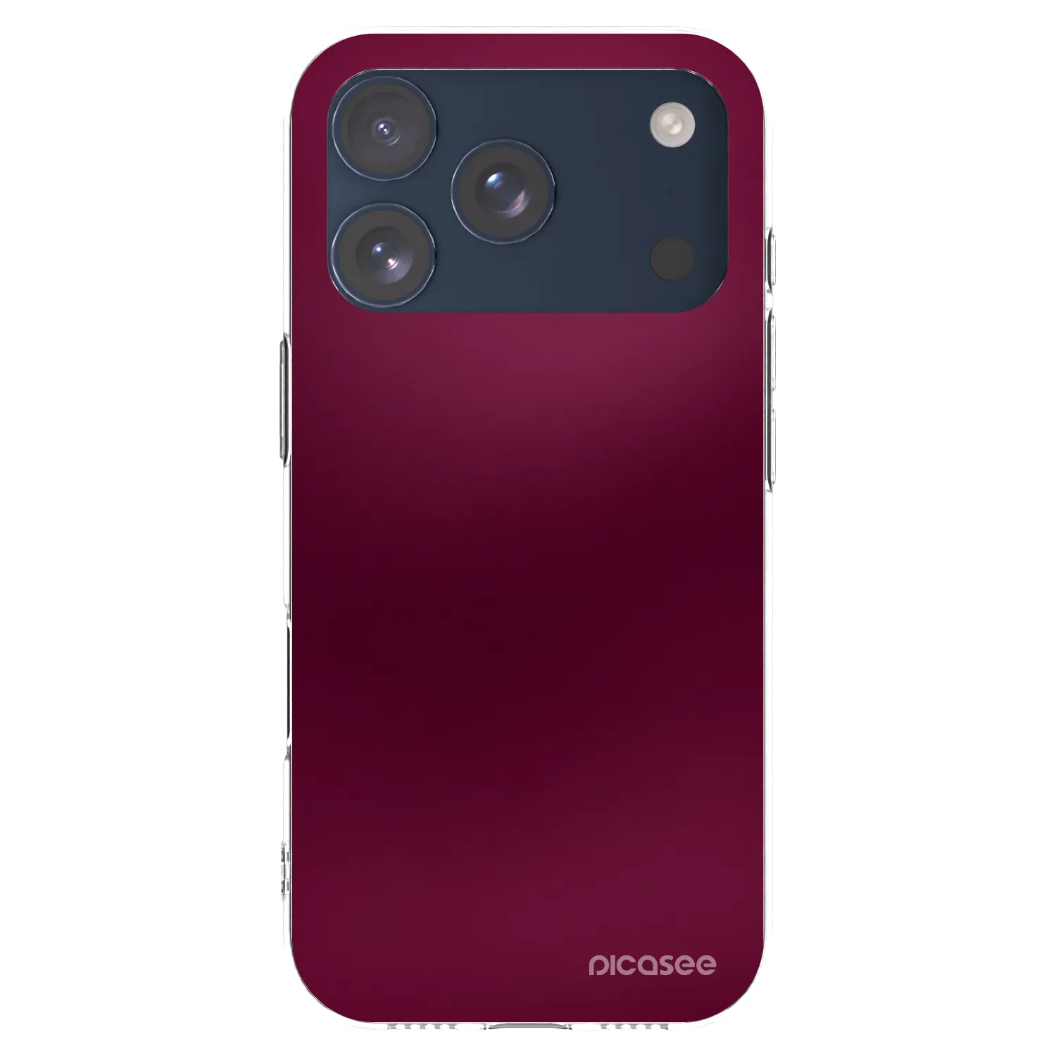 Picasee husă transparentă din silicon pentru Apple iPhone 17 Pro - Velvet Bordeaux