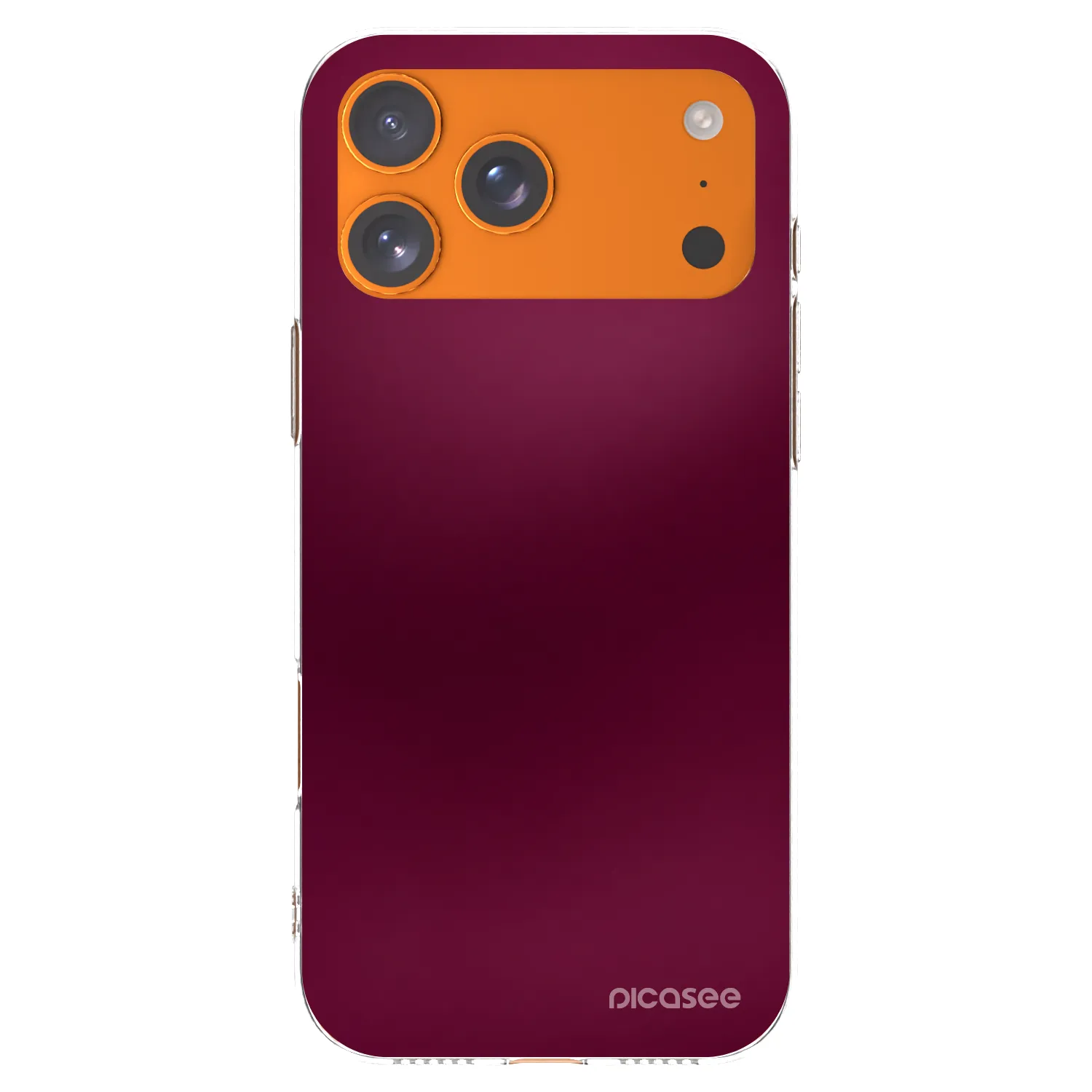 Picasee husă transparentă din silicon pentru Apple iPhone 17 Pro Max - Velvet Bordeaux