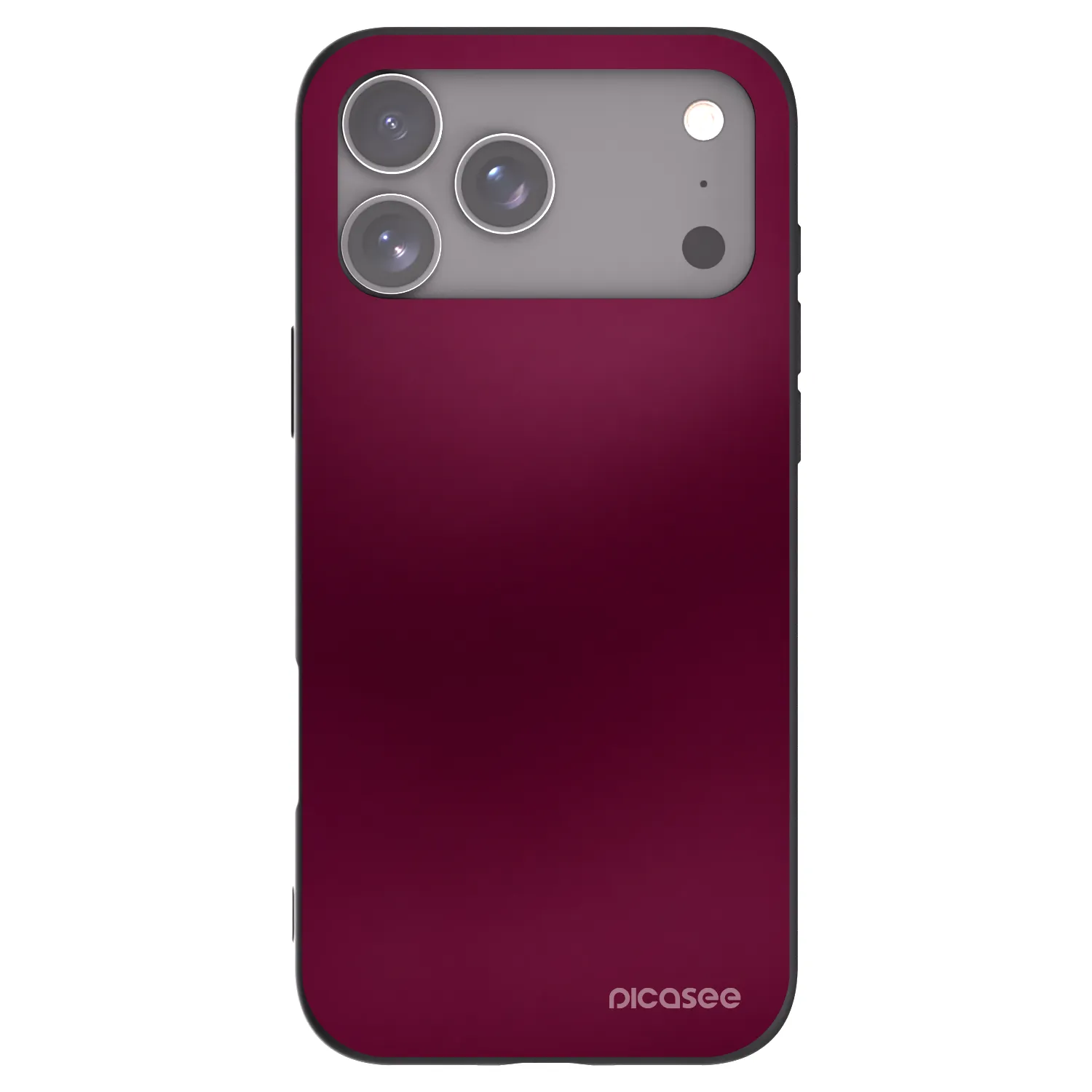 Picasee husă neagră din silicon pentru Apple iPhone 17 Pro Max - Velvet Bordeaux