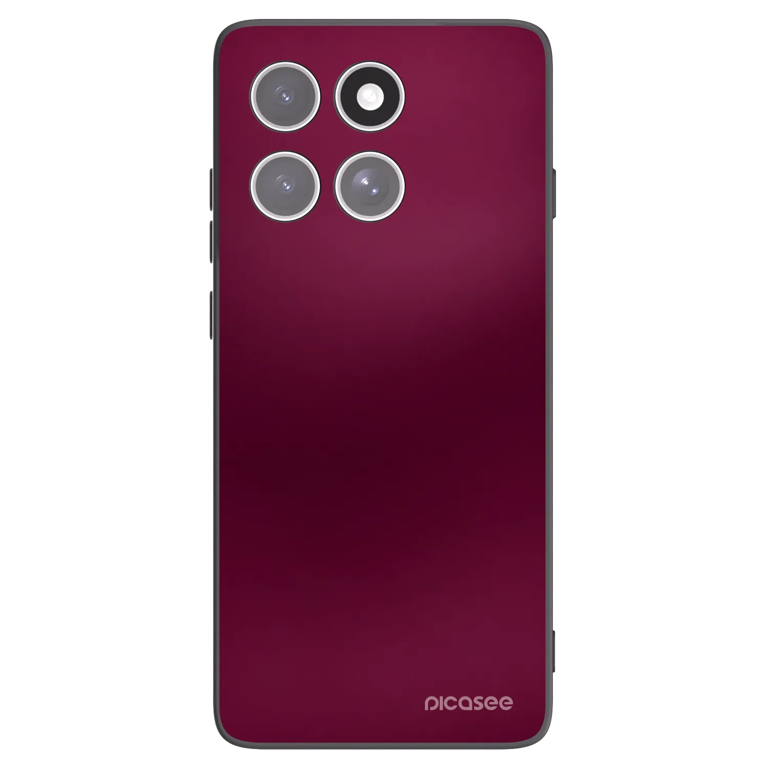 Picasee husă neagră din silicon pentru Motorola Edge 60 Pro - Velvet Bordeaux