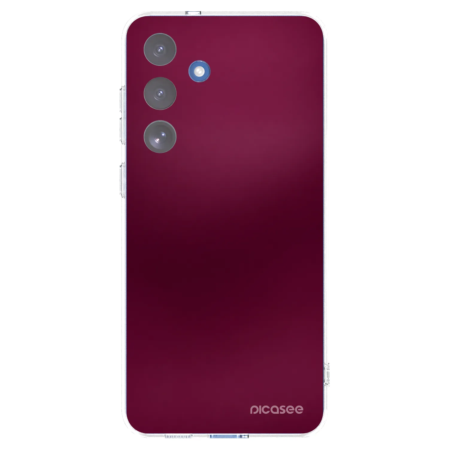 Picasee husă transparentă din silicon pentru Samsung Galaxy S25 FE 5G - Velvet Bordeaux