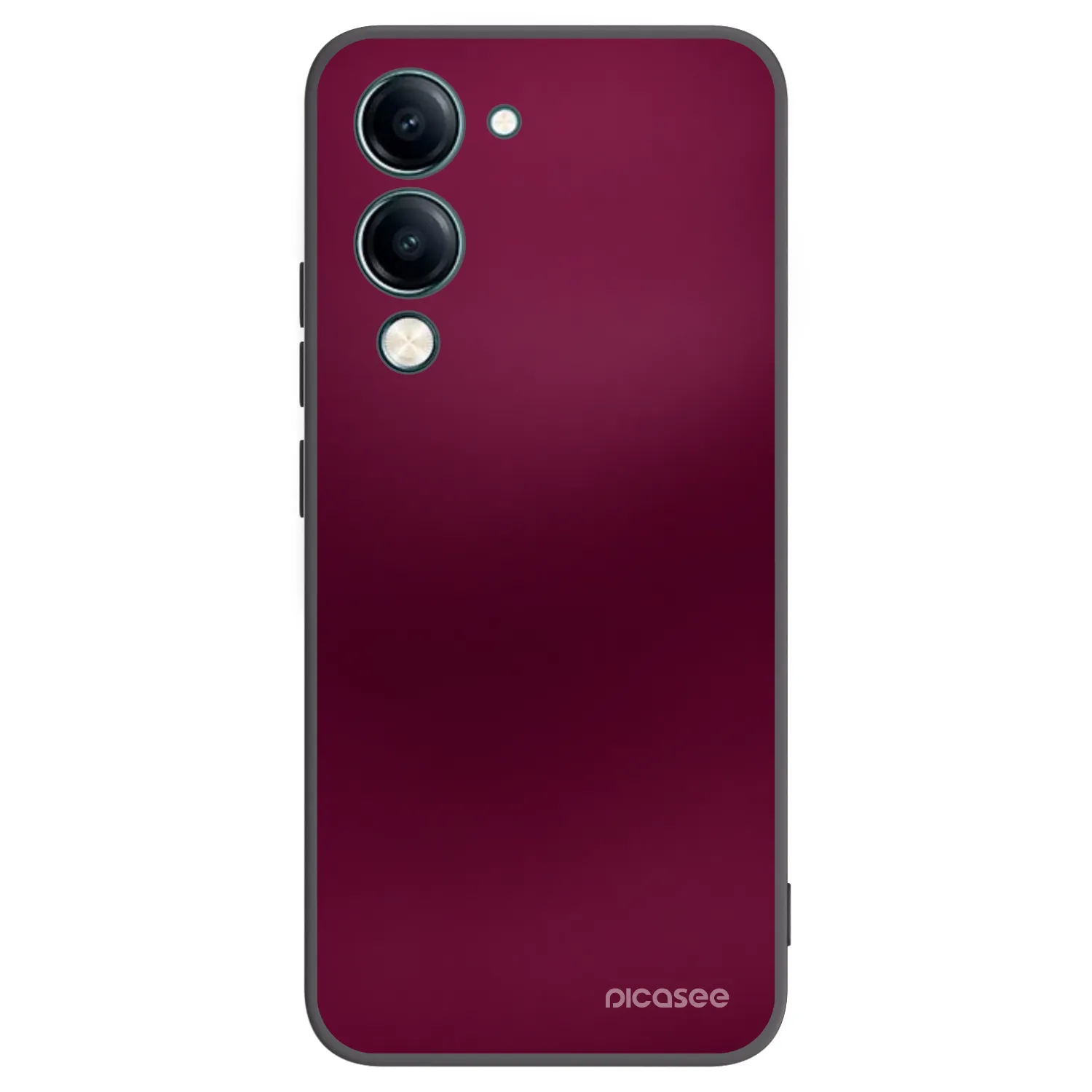 Picasee husă neagră din silicon pentru Vivo Y29s 5G - Velvet Bordeaux