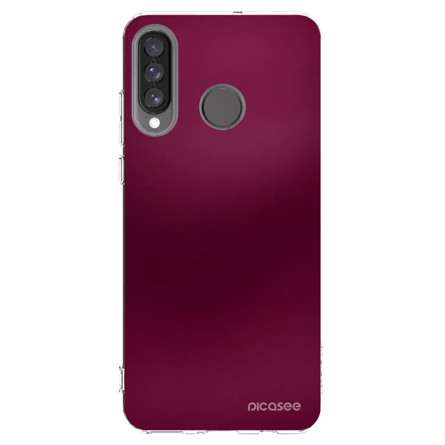 Picasee husă transparentă din silicon pentru Huawei P30 Lite - Velvet Bordeaux