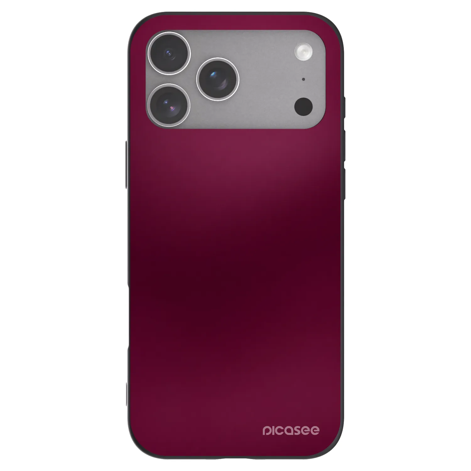 Picasee husă neagră din silicon pentru Apple iPhone 18 Pro Max - Velvet Bordeaux
