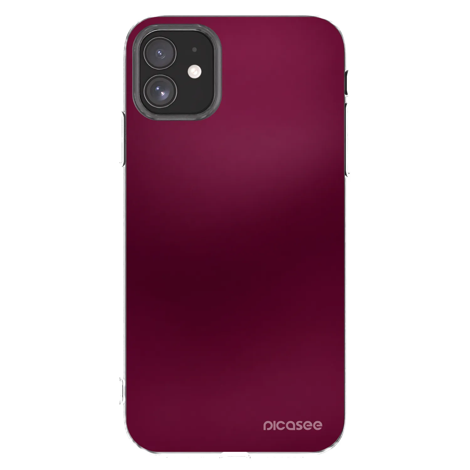 Picasee husă transparentă din silicon pentru Apple iPhone 11 - Velvet Bordeaux
