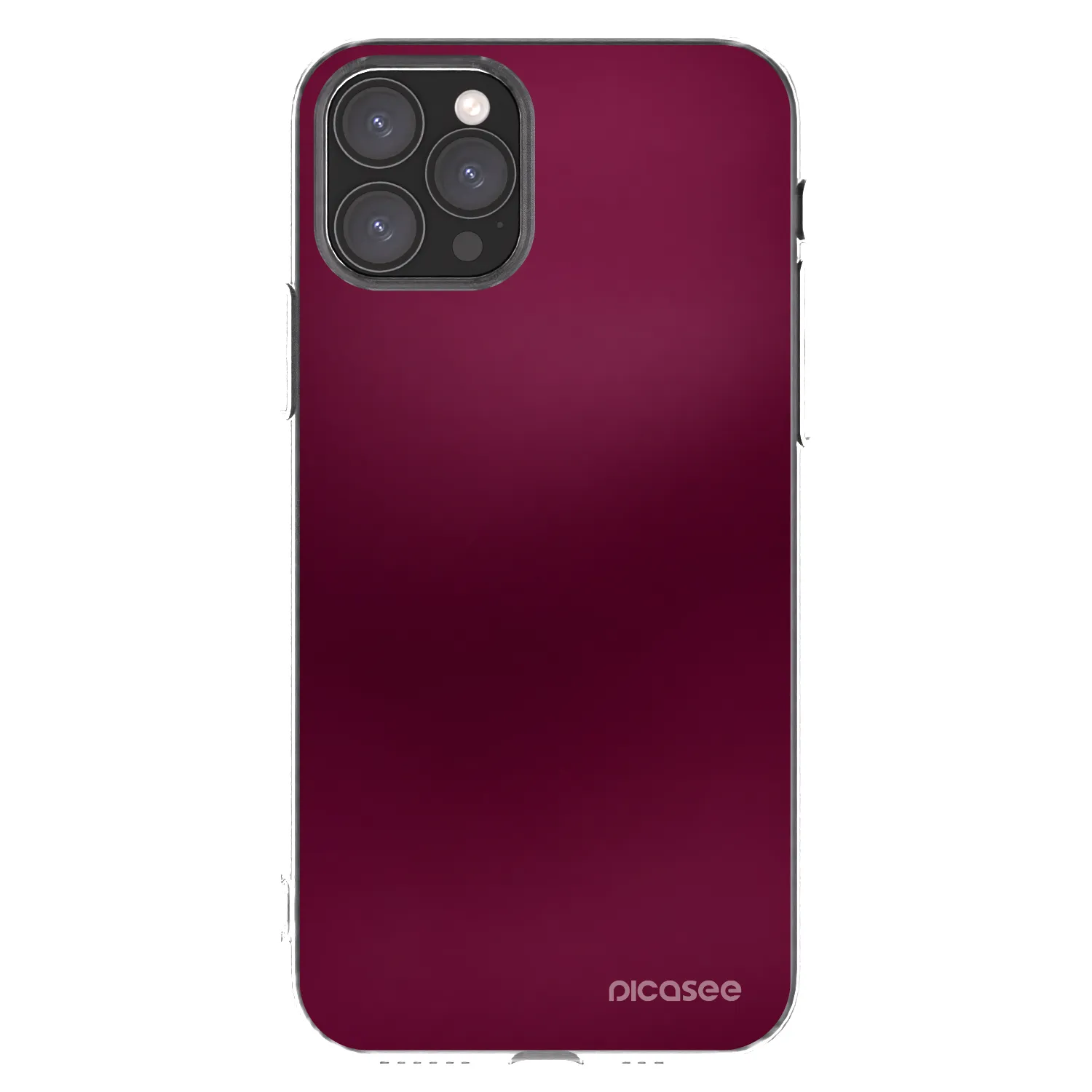 Picasee husă transparentă din silicon pentru Apple iPhone 11 Pro - Velvet Bordeaux
