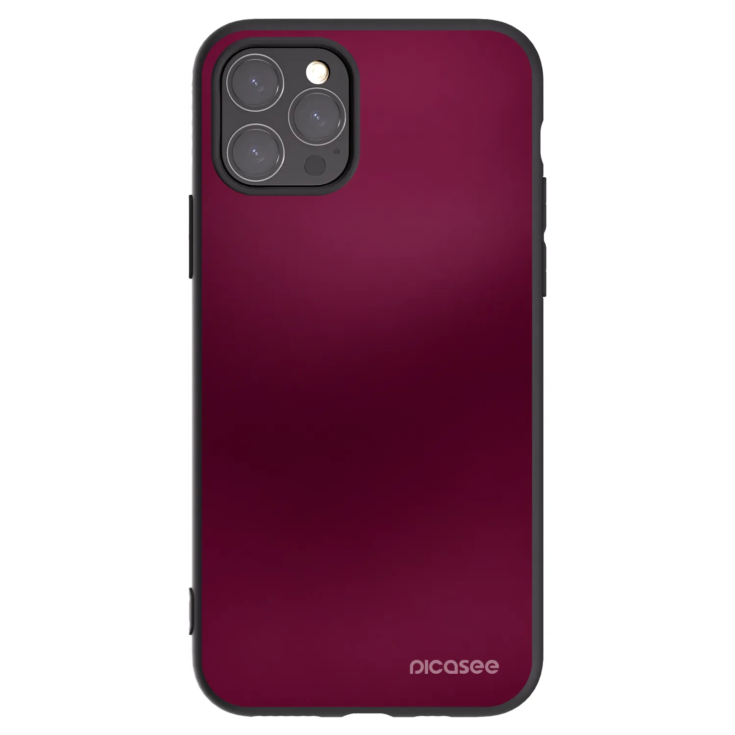 Picasee husă neagră din silicon pentru Apple iPhone 11 Pro - Velvet Bordeaux