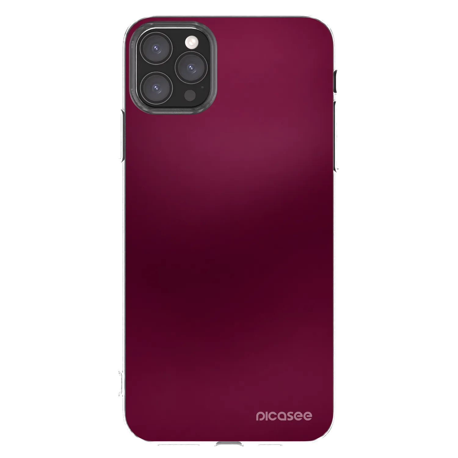 Picasee husă transparentă din silicon pentru Apple iPhone 11 Pro Max - Velvet Bordeaux