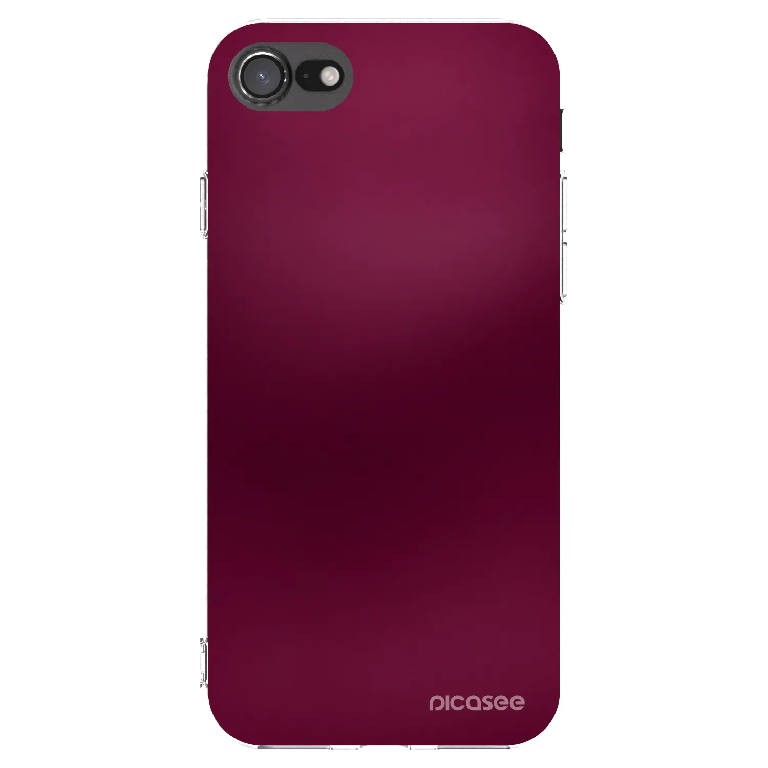 Picasee husă transparentă din silicon pentru Apple iPhone 8 - Velvet Bordeaux