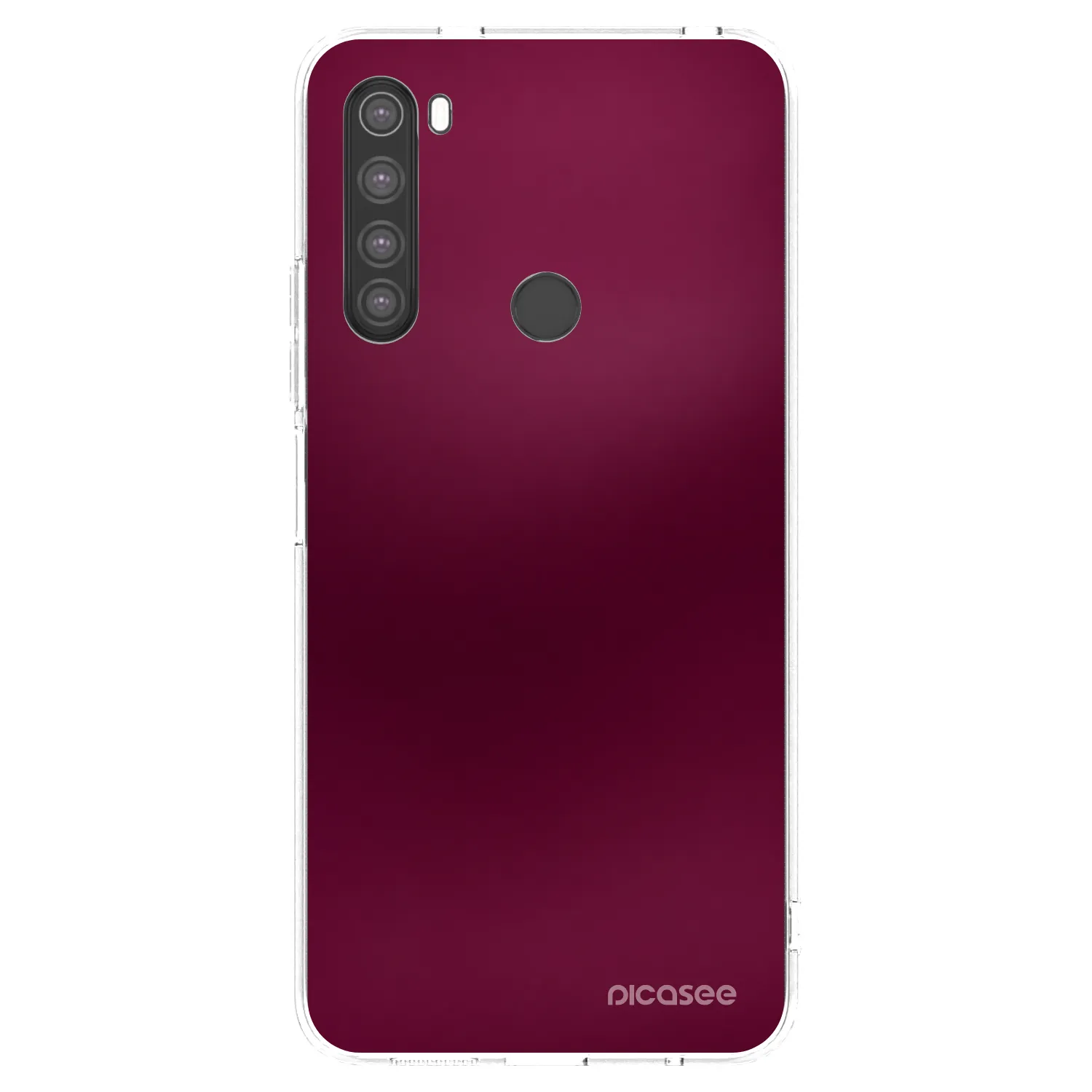 Picasee husă transparentă din silicon pentru Xiaomi Redmi Note 8 - Velvet Bordeaux